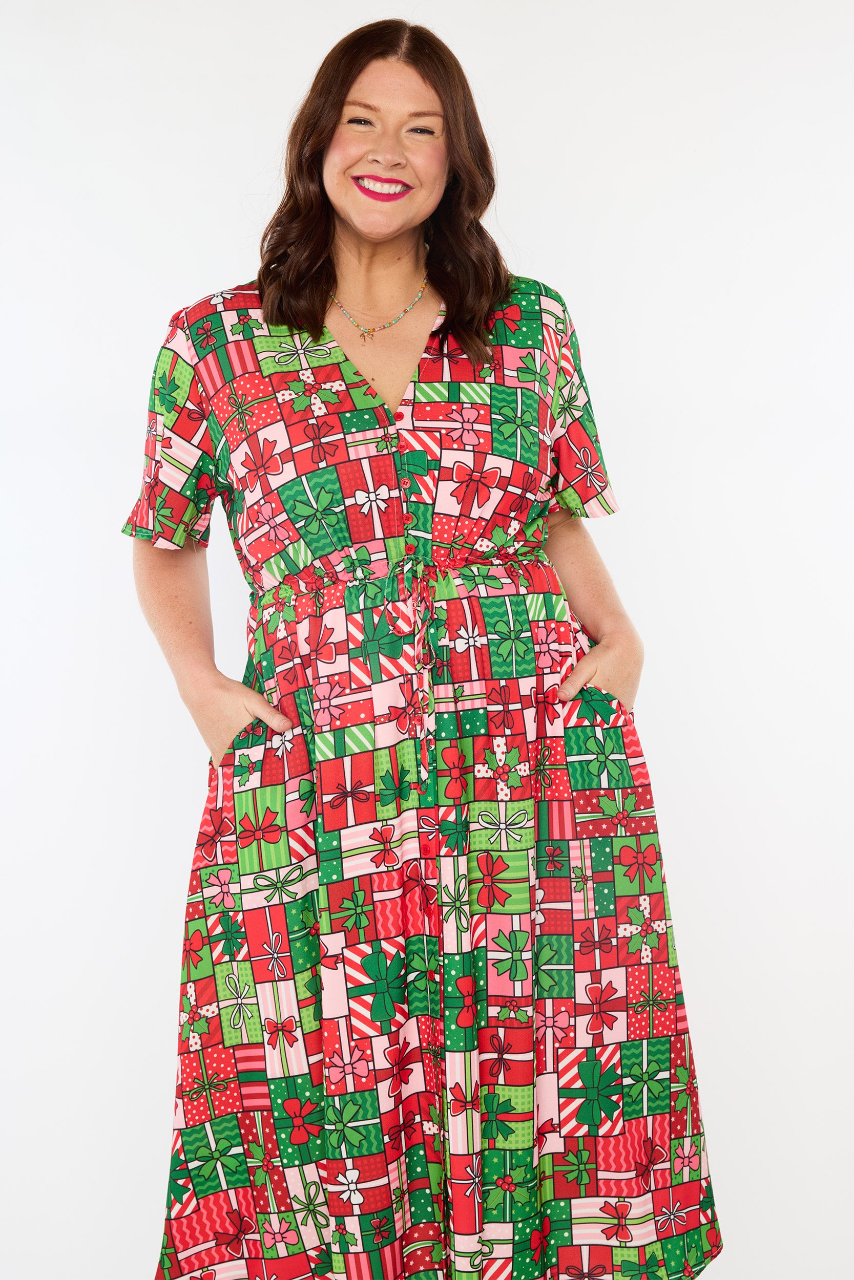 Marley Christmas Present Stack Dress (Pre-Order)