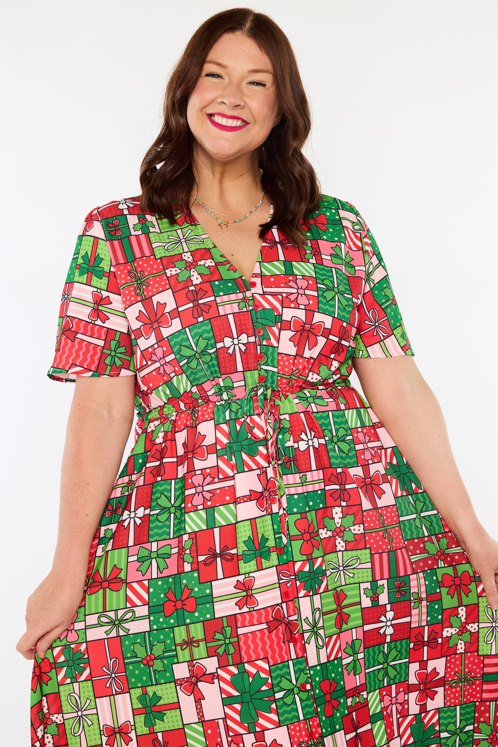 Marley Christmas Present Stack Dress (Pre-Order)