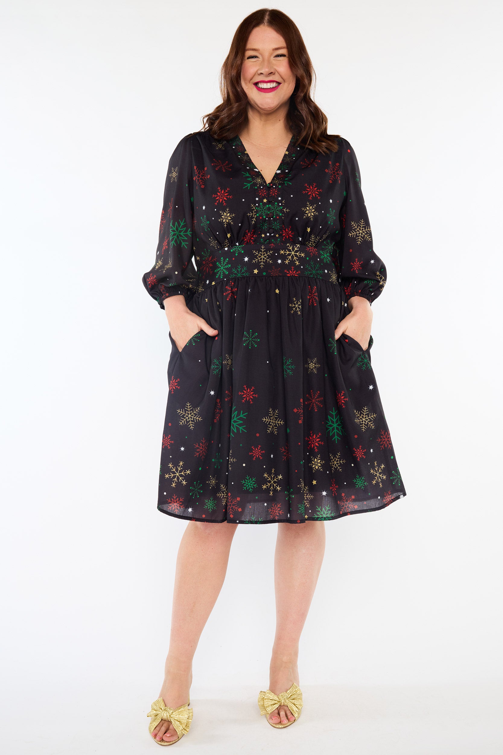 Abbie Christmas Snow Dress (Pre-Order)
