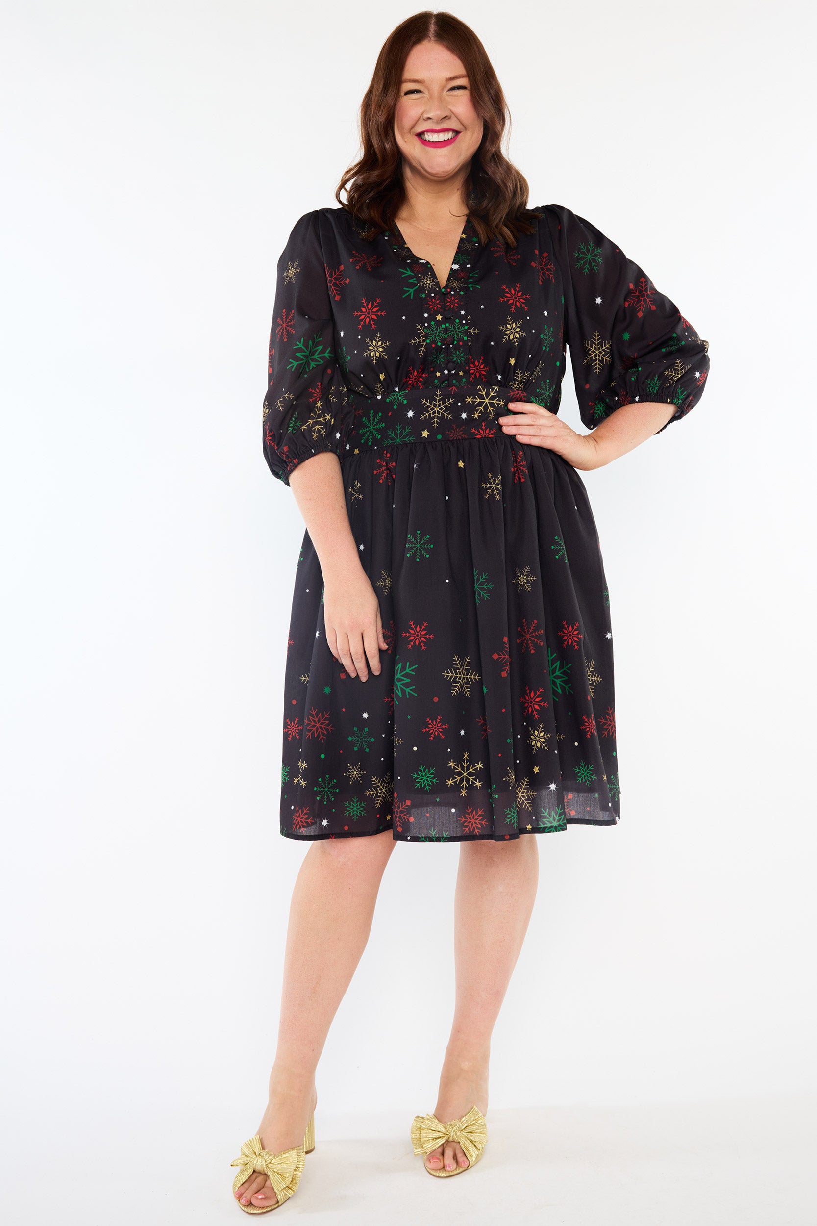 Abbie Christmas Snow Dress (Pre-Order)