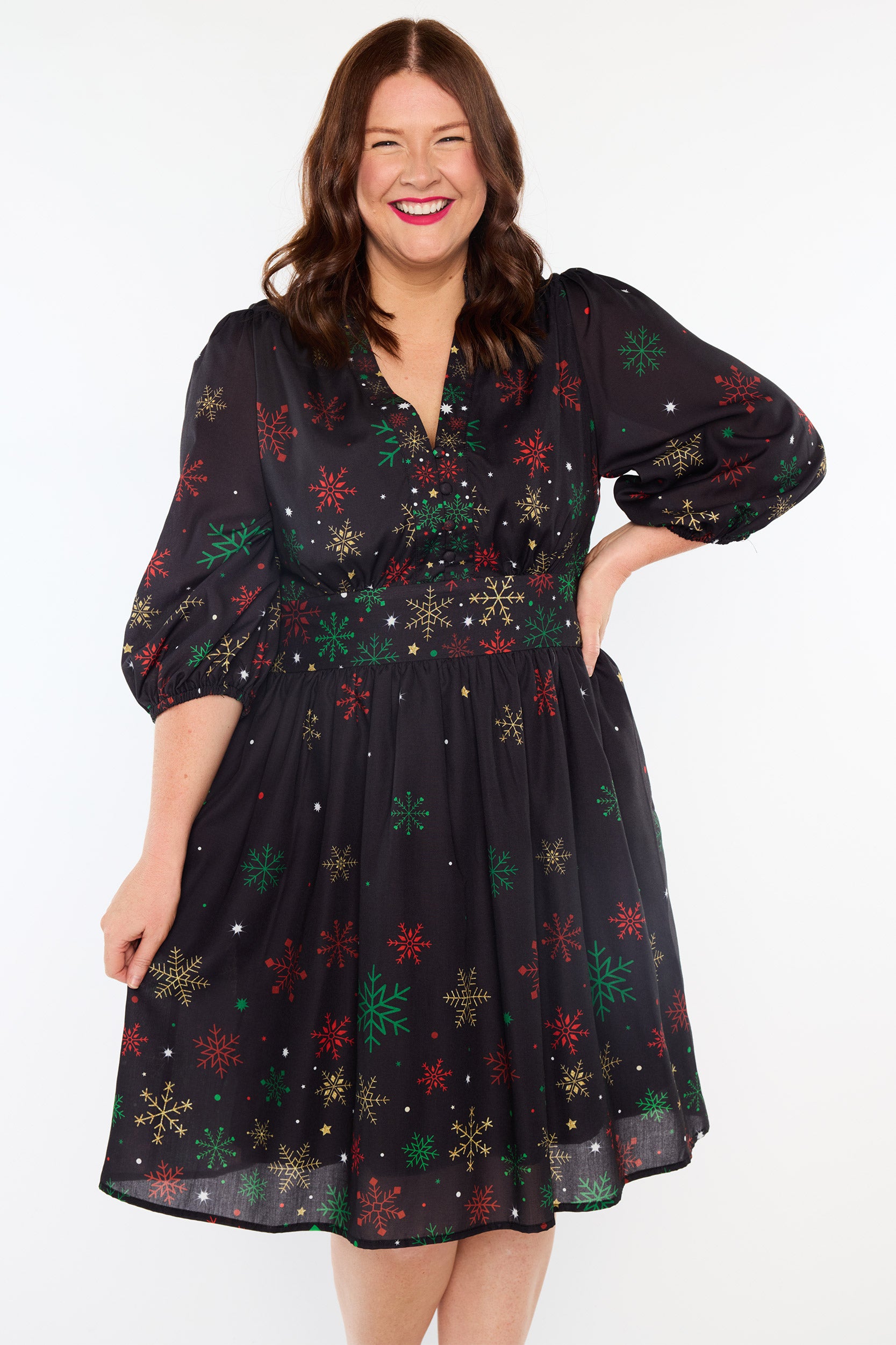 Abbie Christmas Snow Dress (Pre-Order)