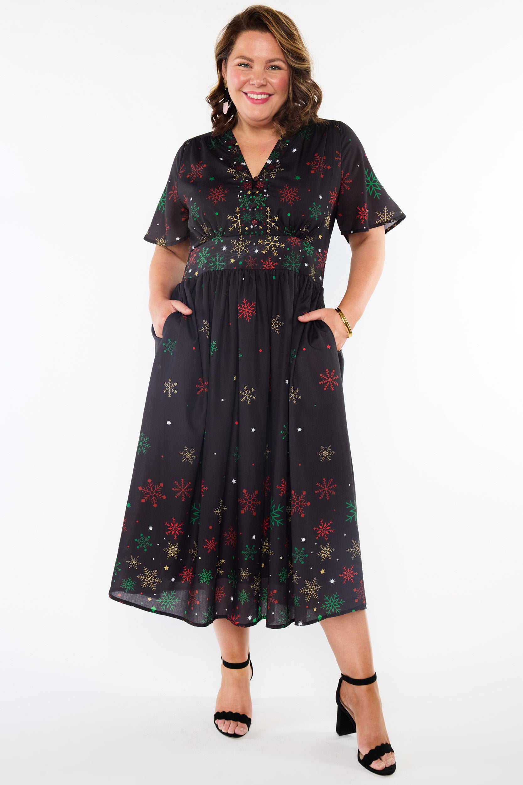 Stephanie Christmas Snow Dress (Pre-Order)