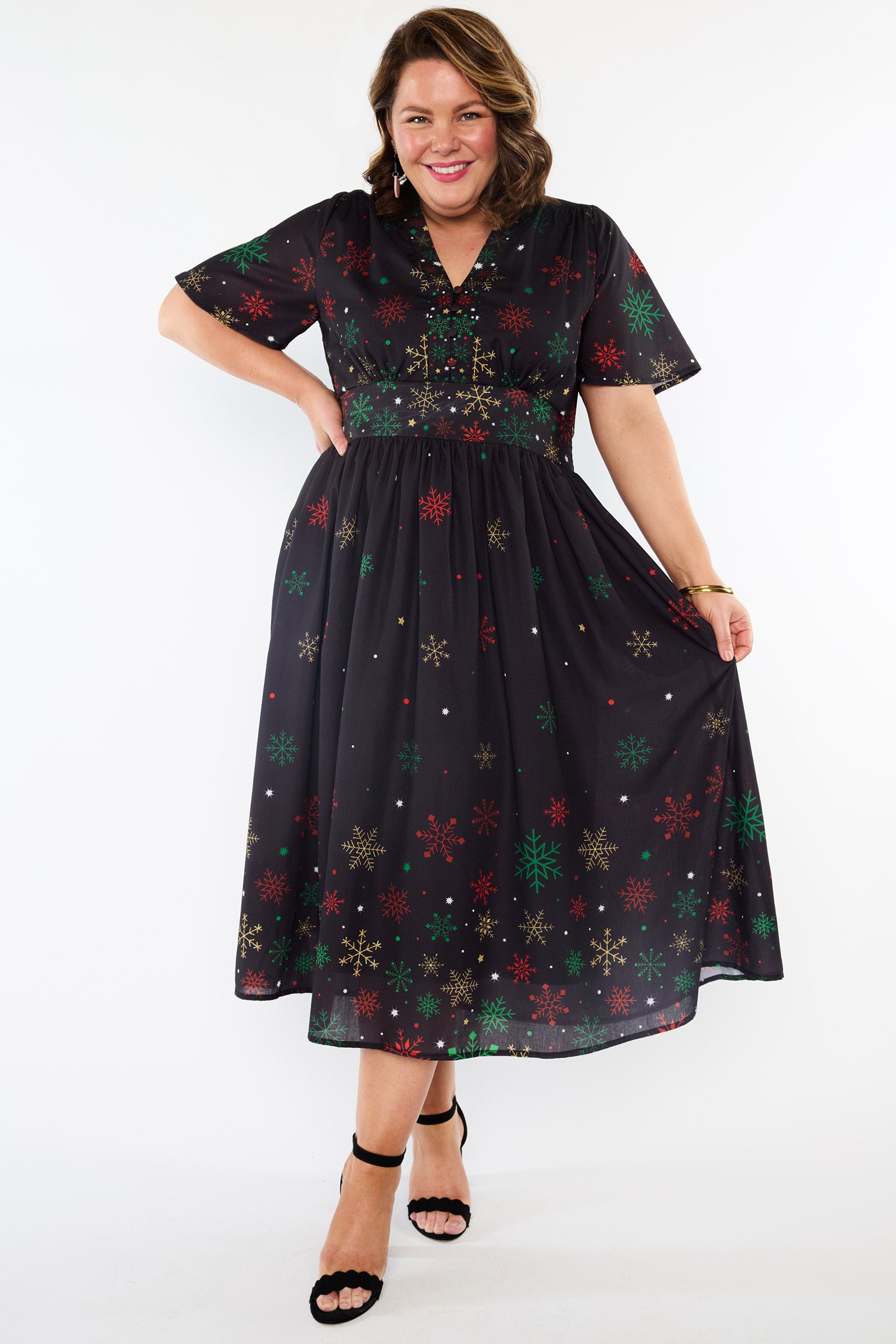 Stephanie Christmas Snow Dress (Pre-Order)