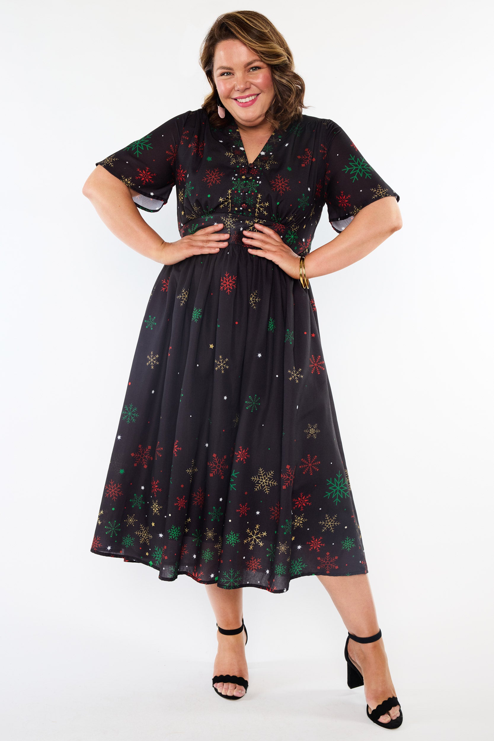 Stephanie Christmas Snow Dress (Pre-Order)