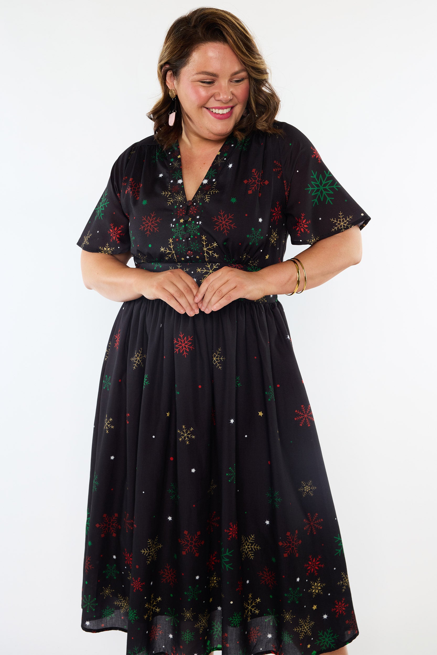 Stephanie Christmas Snow Dress (Pre-Order)