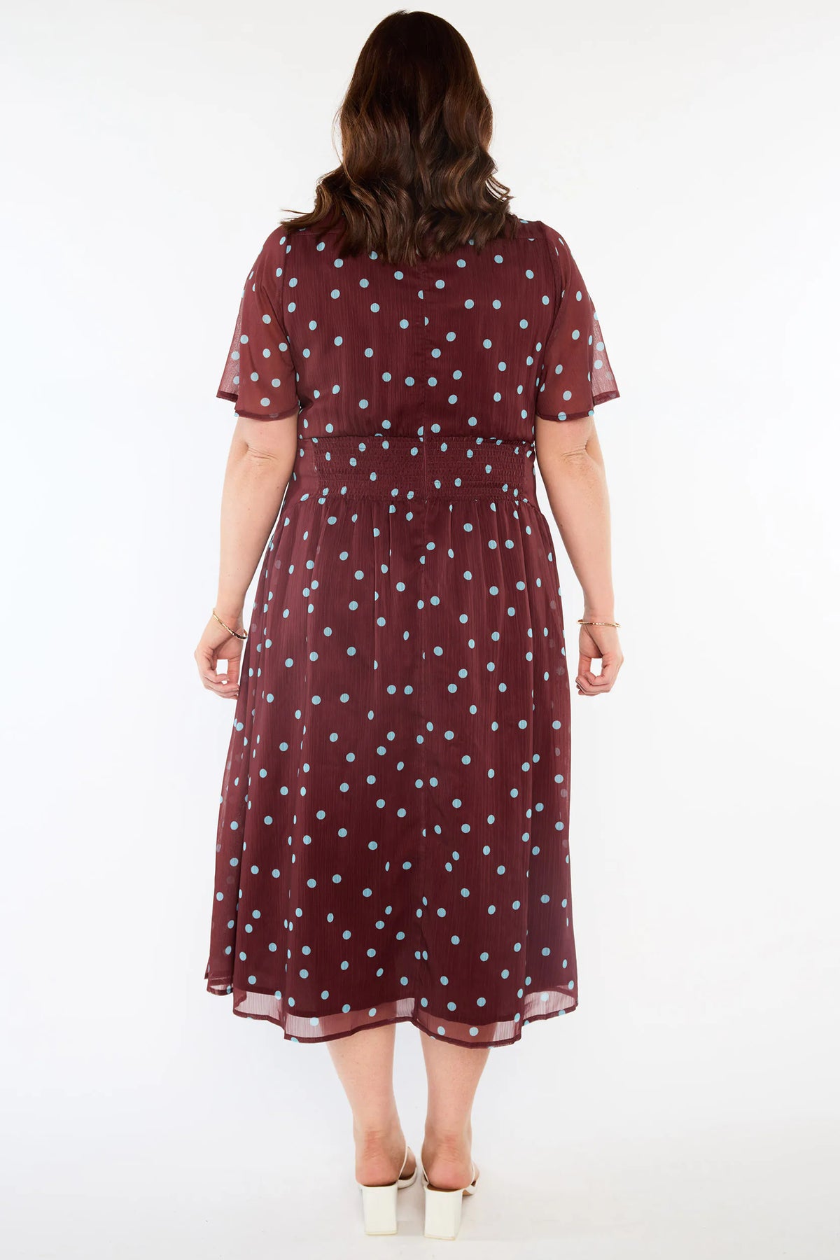 Grateful Coco Teal Spot Dress