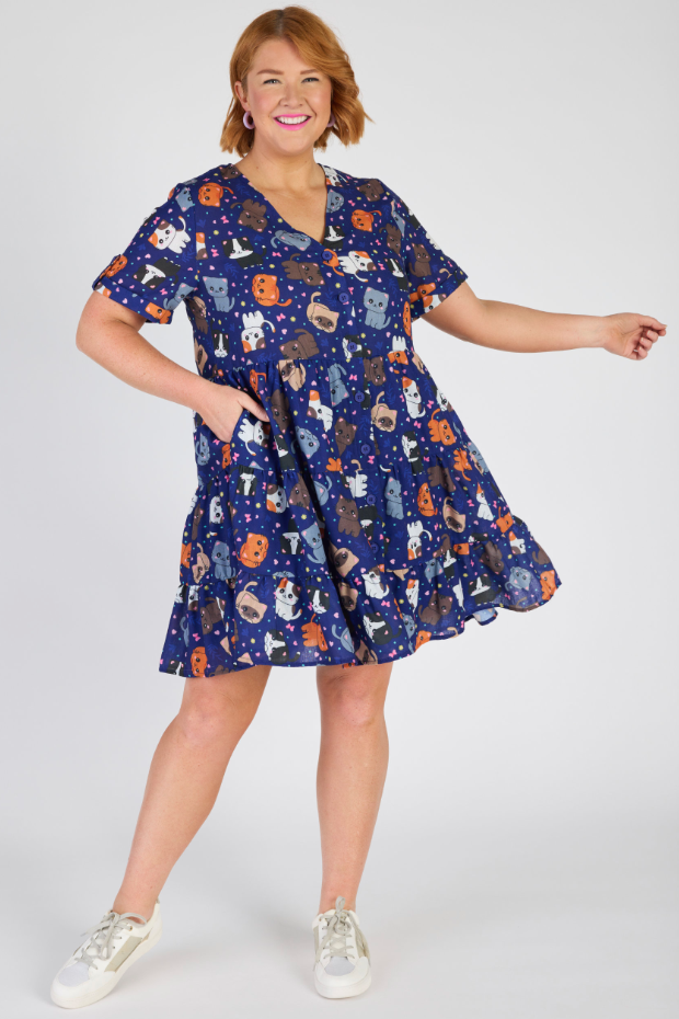 Poppy Cute Kitties Dress – Cute Kitties shift dress