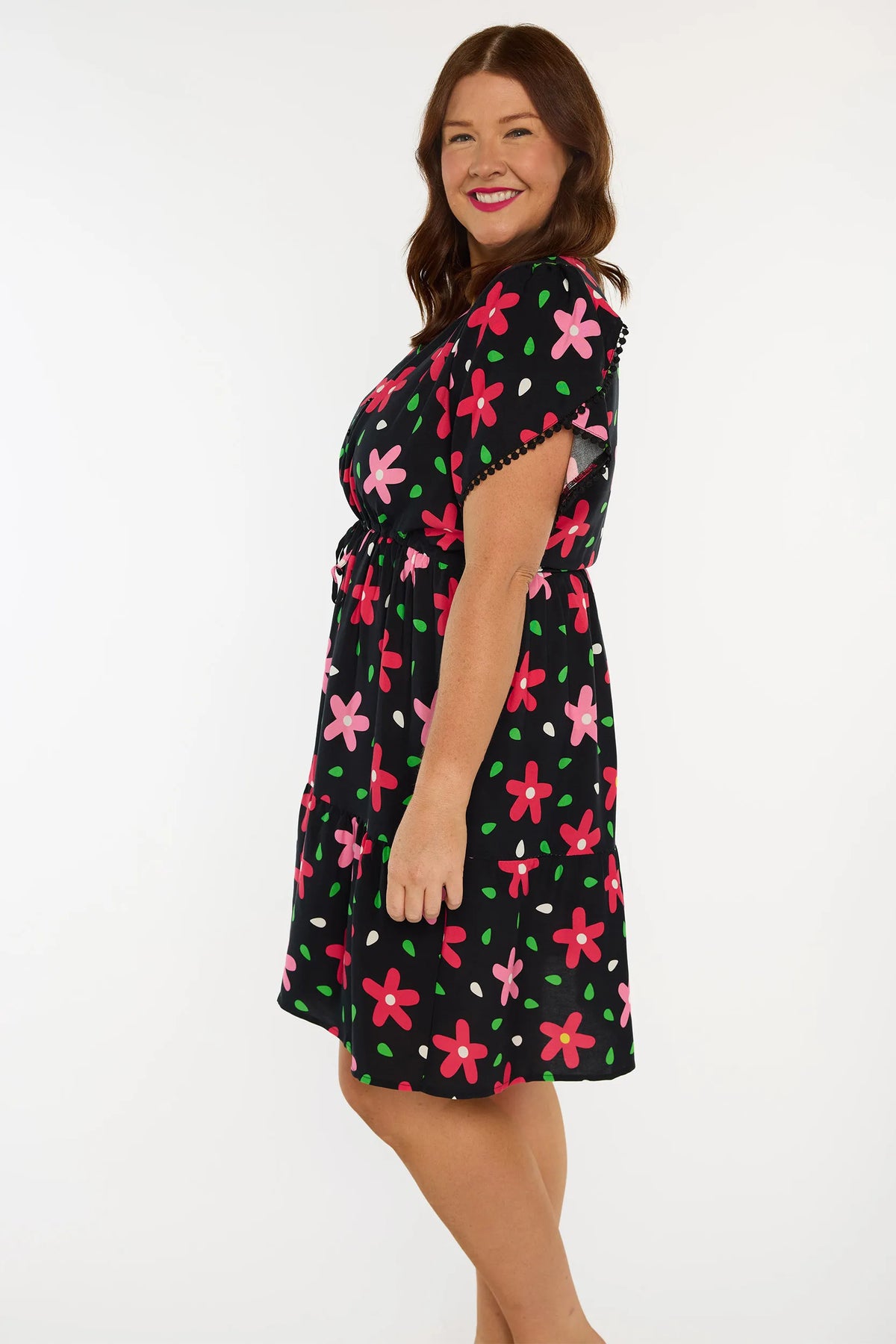 Gloria Dancing Daisies Dress - blue, view 2