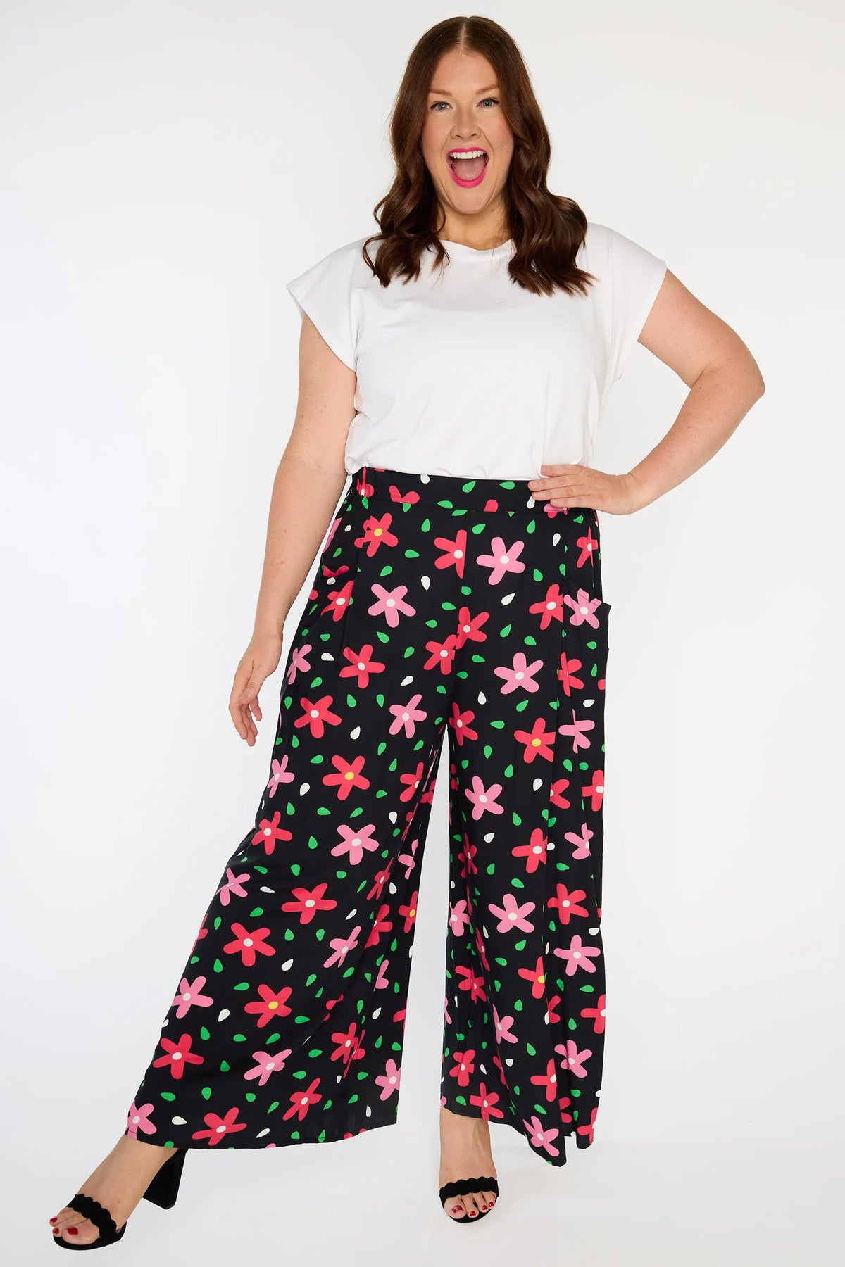 Xane Dancing Daisies Pant - navy