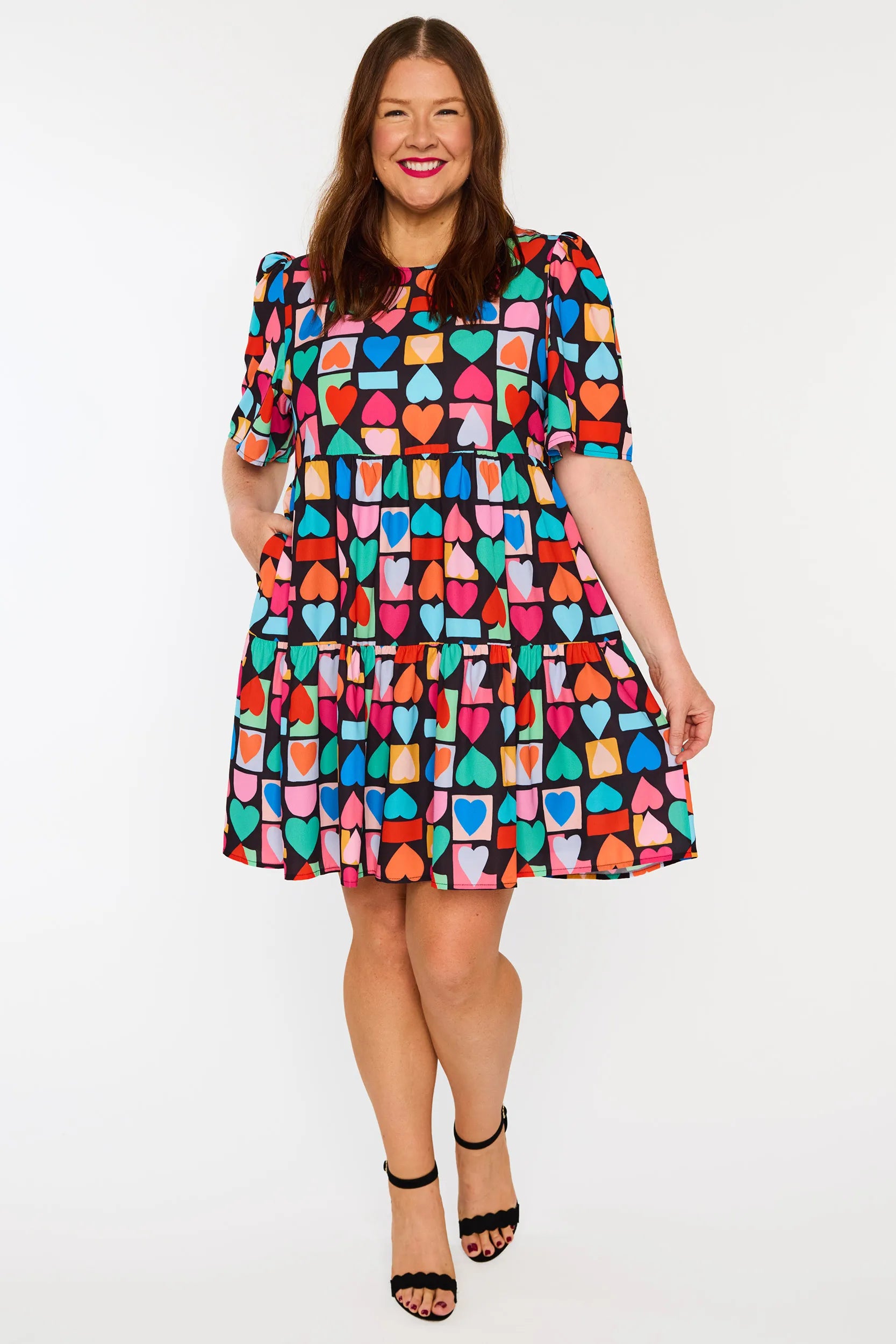 Jackson Geo Hearts Dress – Geo Hearts mini dress