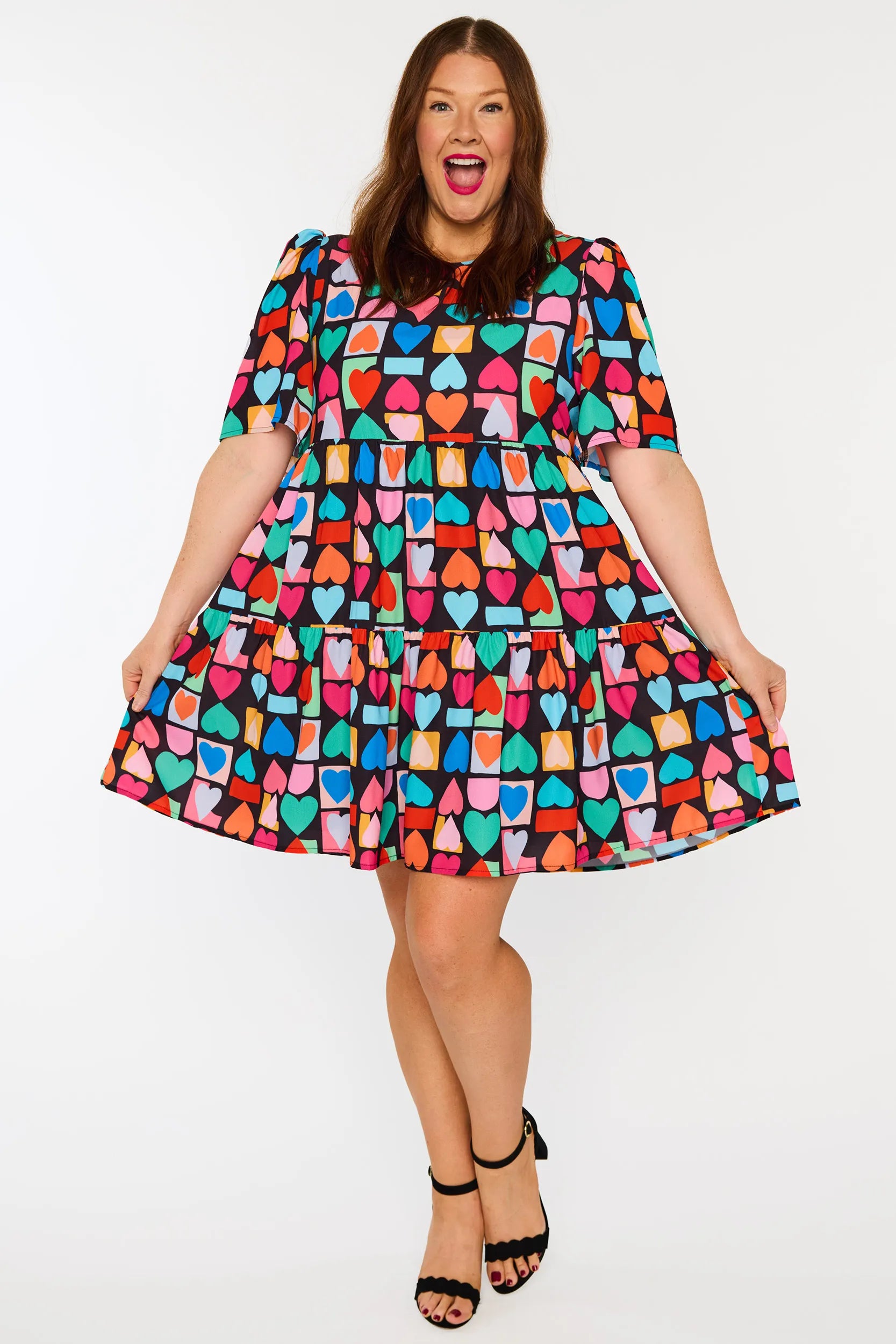 Jackson Geo Hearts Dress – Geo Hearts mini dress