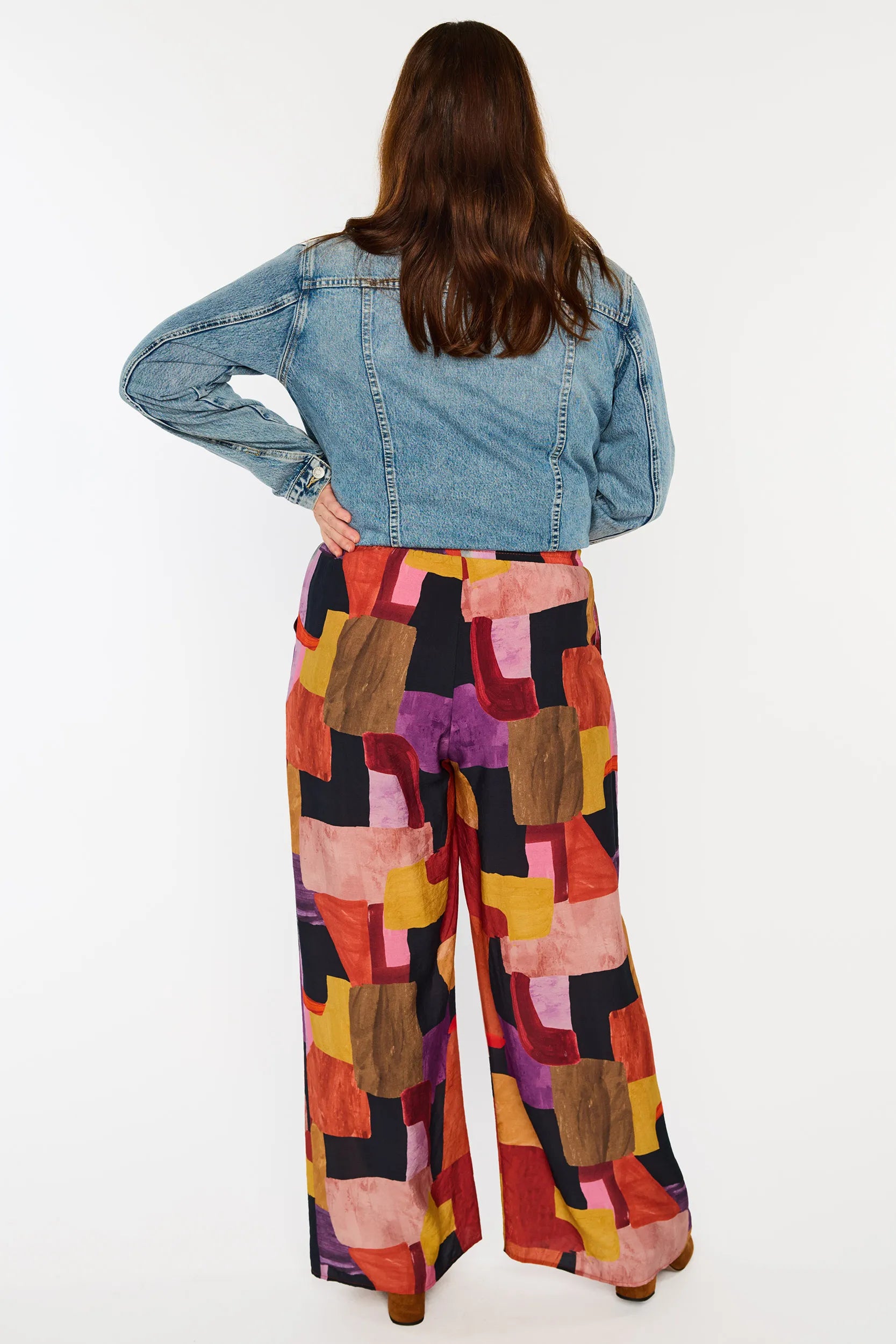 Teonna Geo Sunset Pant – Geo Sunset wide leg pants