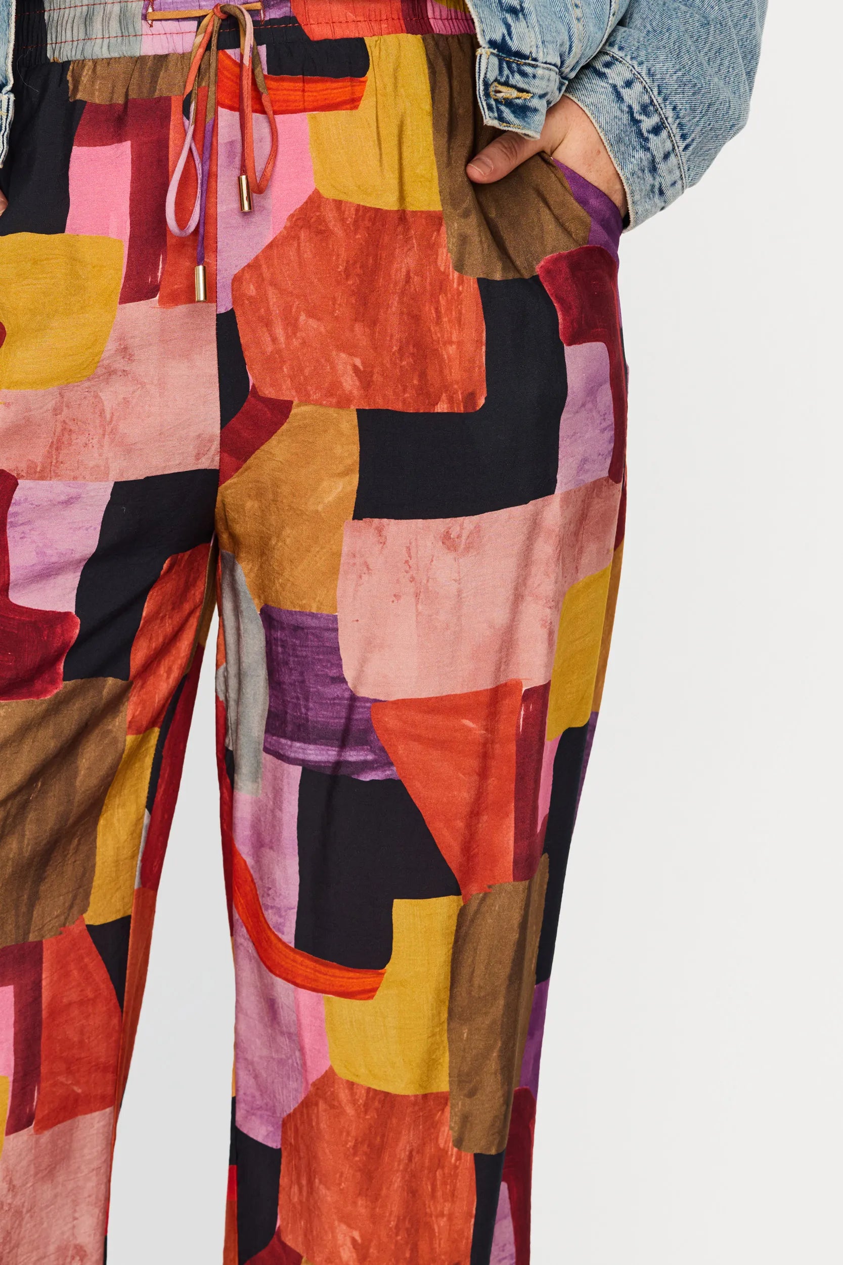 Teonna Geo Sunset Pant – Geo Sunset wide leg pants