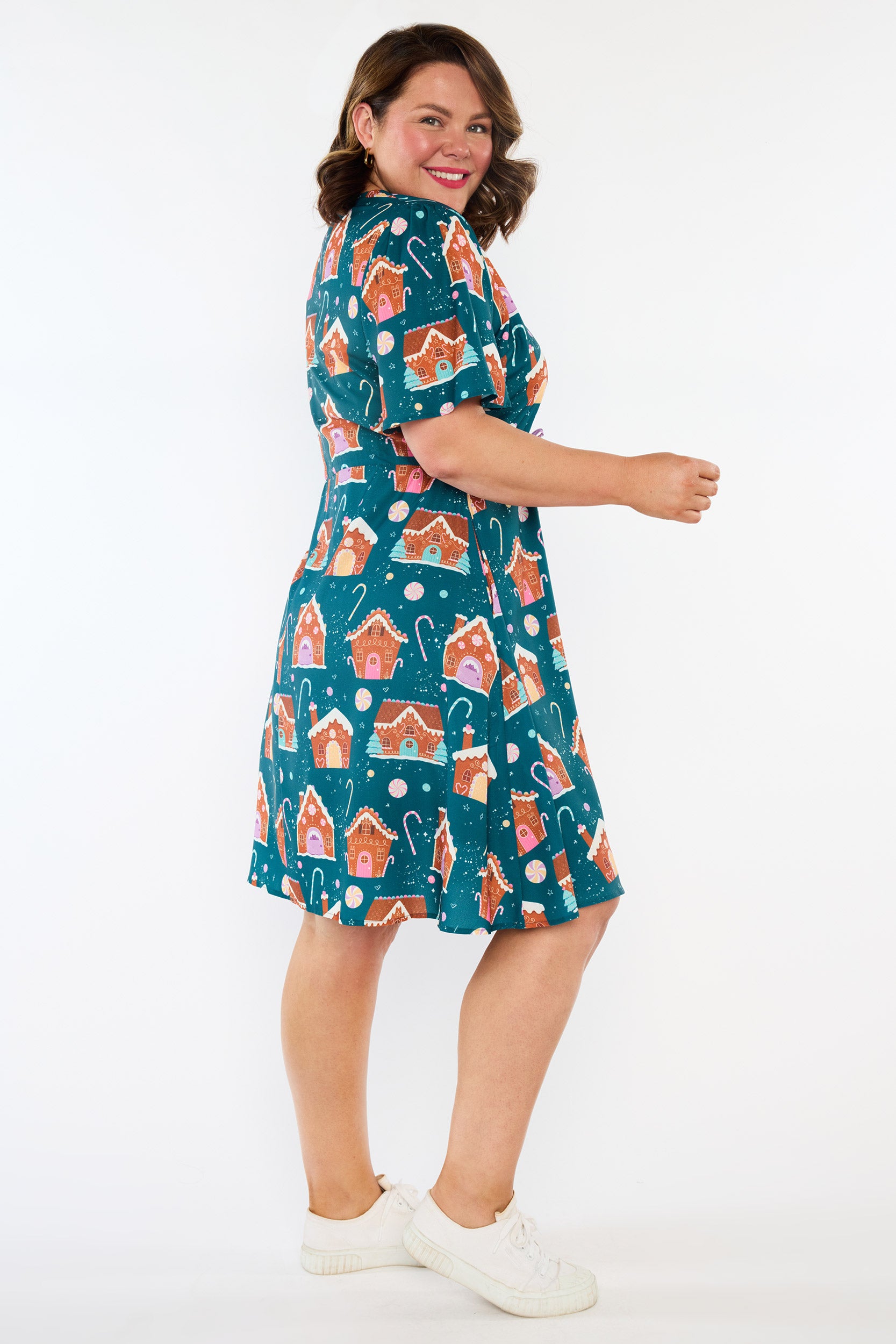 Siena Gingerbread House Christmas Dress (Pre-Order)