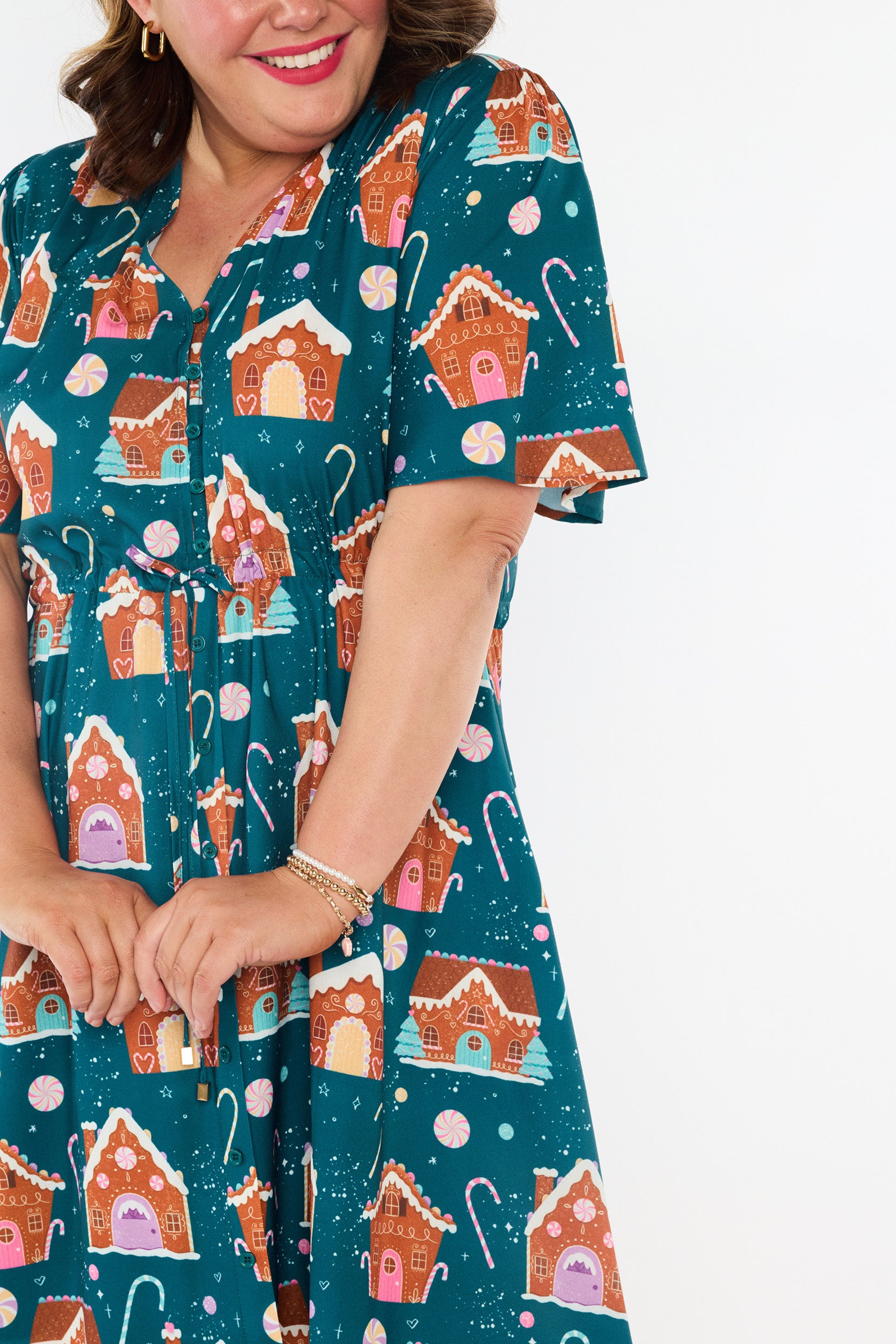 Siena Gingerbread House Christmas Dress (Pre-Order)