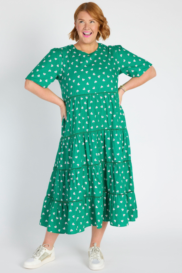 Aurelia Green Cupid Maxi Dress – Green Cupid midi dress