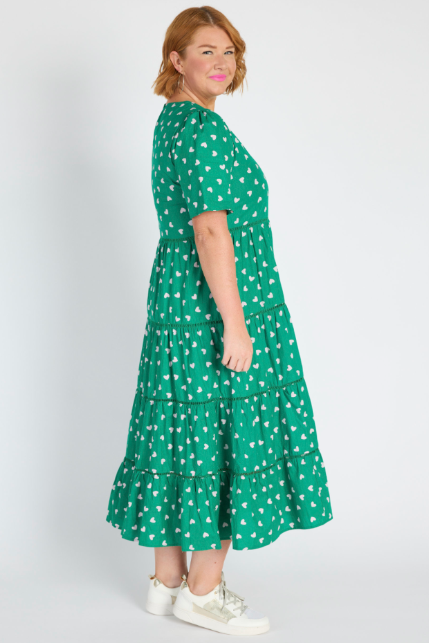 Aurelia Green Cupid Maxi Dress – Green Cupid midi dress