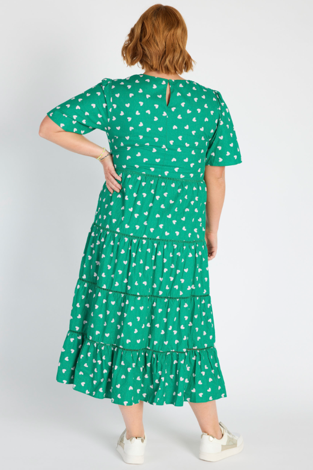 Aurelia Green Cupid Maxi Dress – Green Cupid midi dress