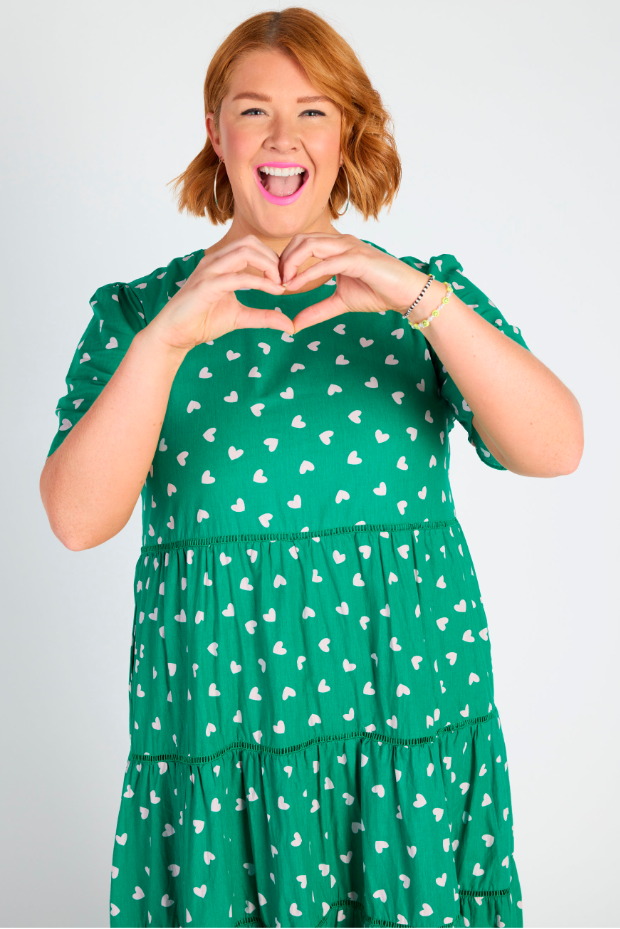 Aurelia Green Cupid Maxi Dress – Green Cupid midi dress