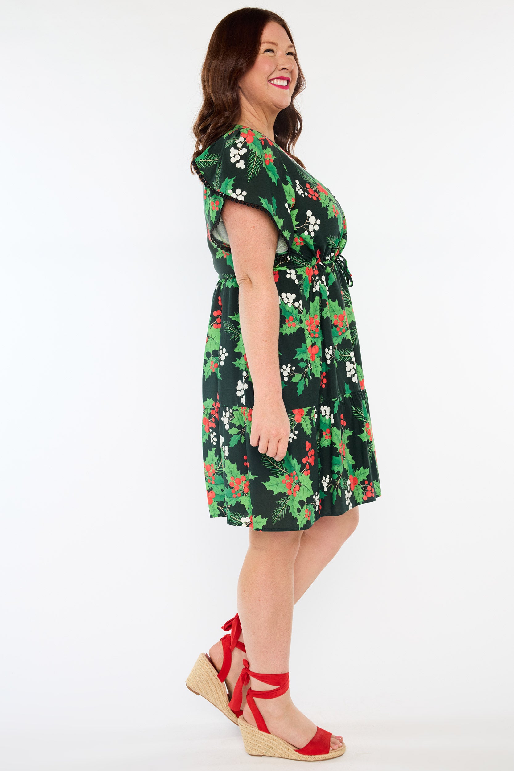 Gloria Holly Christmas Dress (Pre-Order)