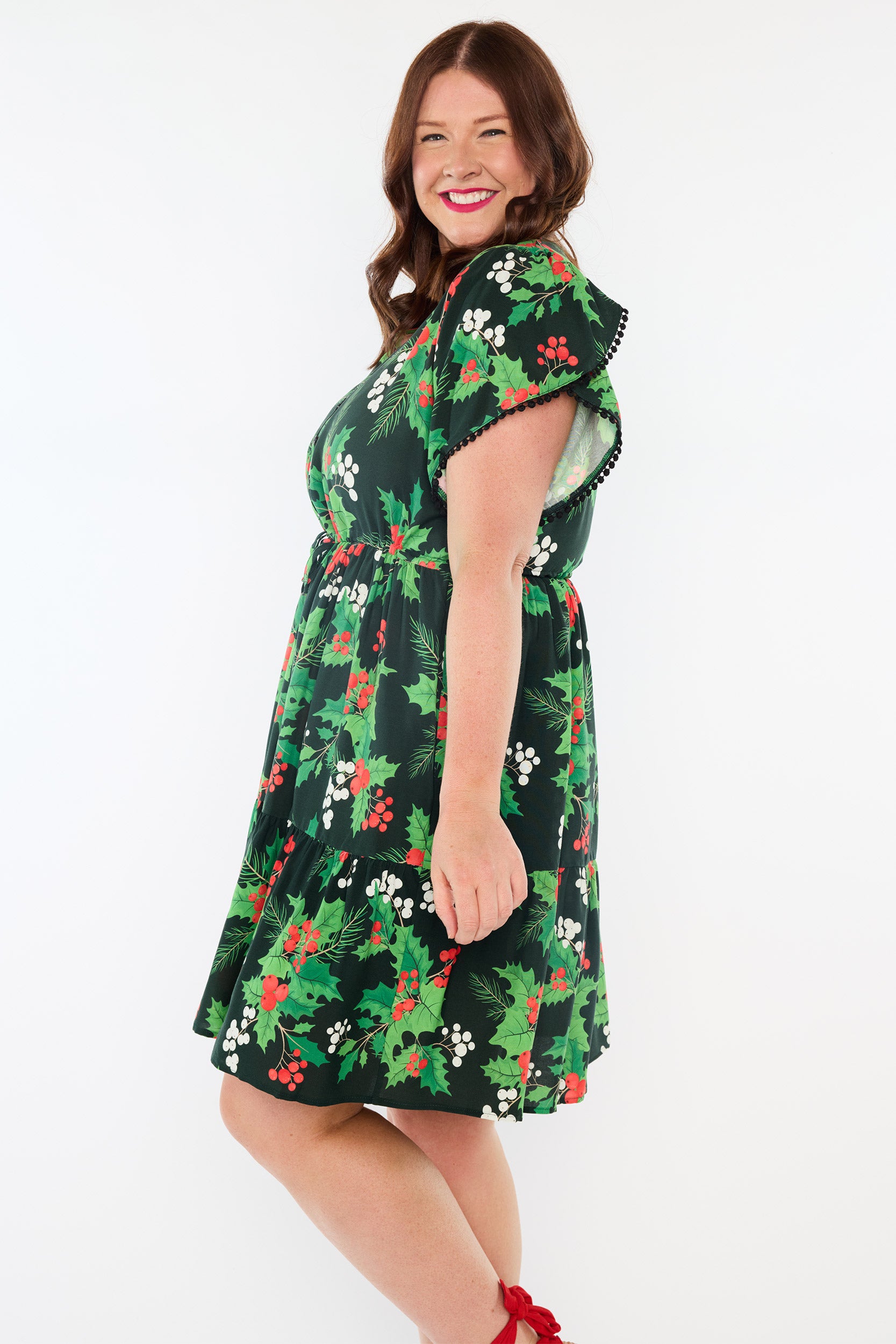Gloria Holly Christmas Dress (Pre-Order)