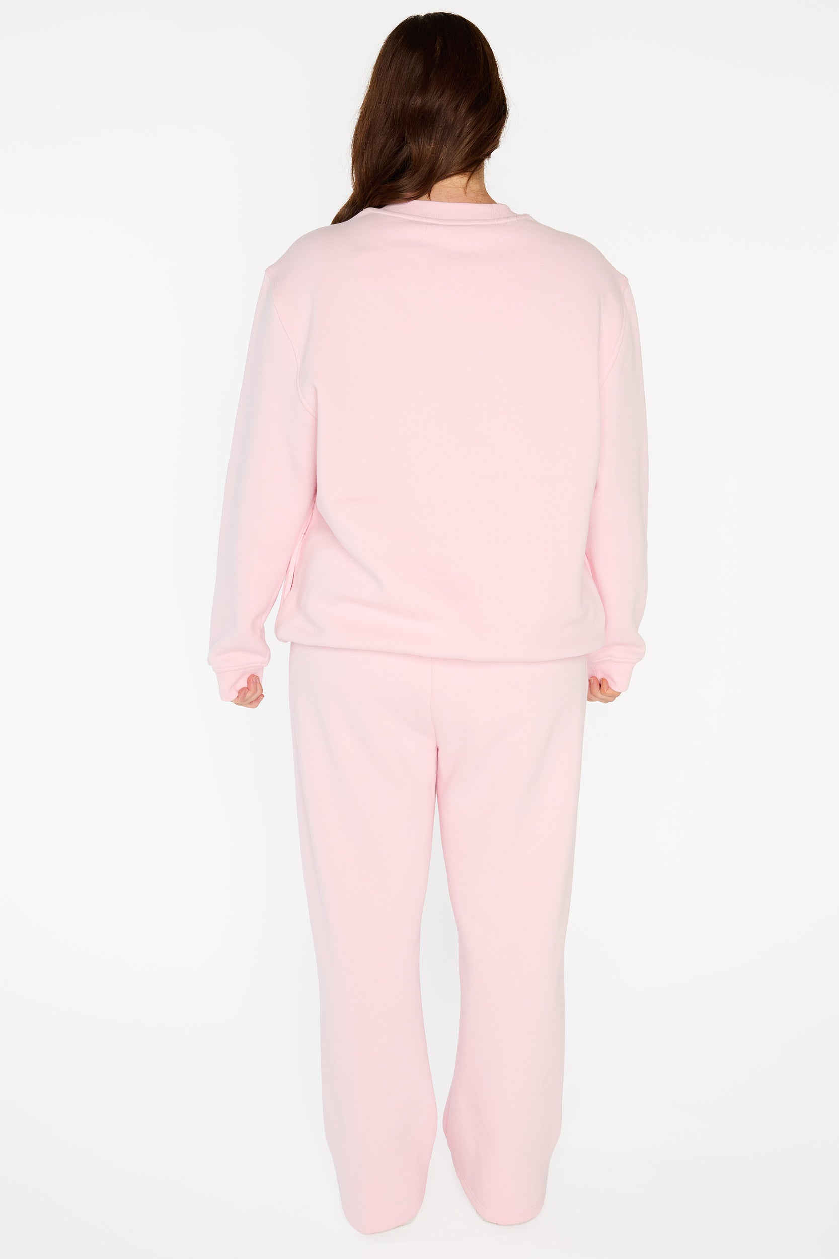 Joey Pale Pink Pant – Pale Pink fleece track pant