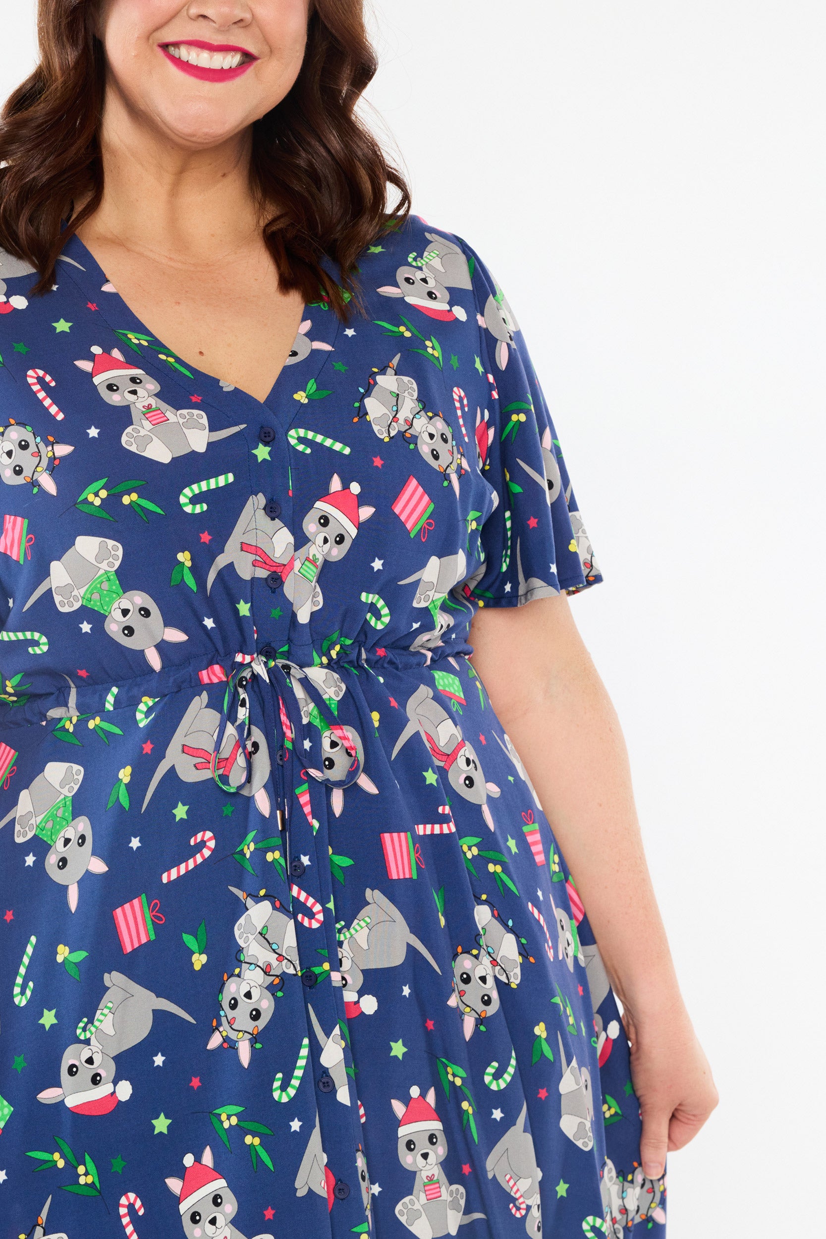 Jaz Kangaroo Christmas Dress (Pre-Order)