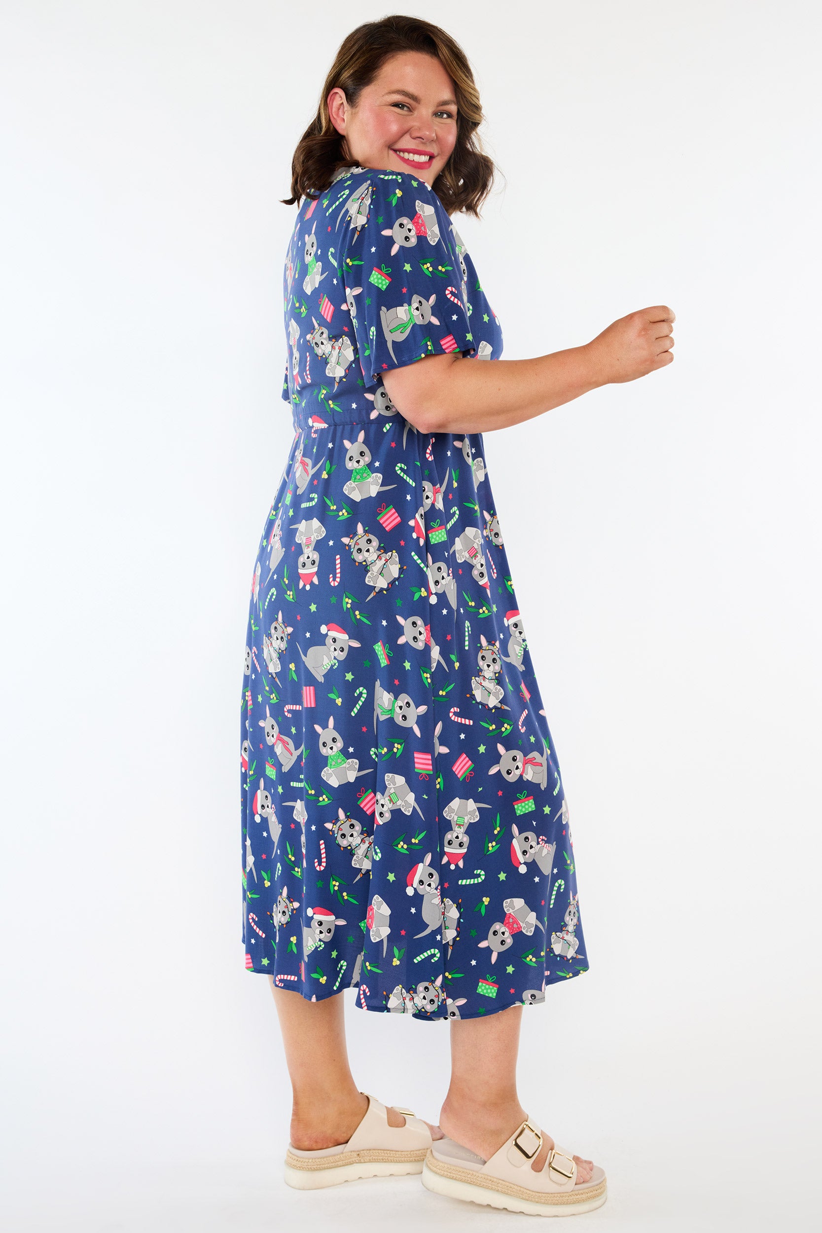 Michelle Kangaroo Christmas Dress (Pre-Order)