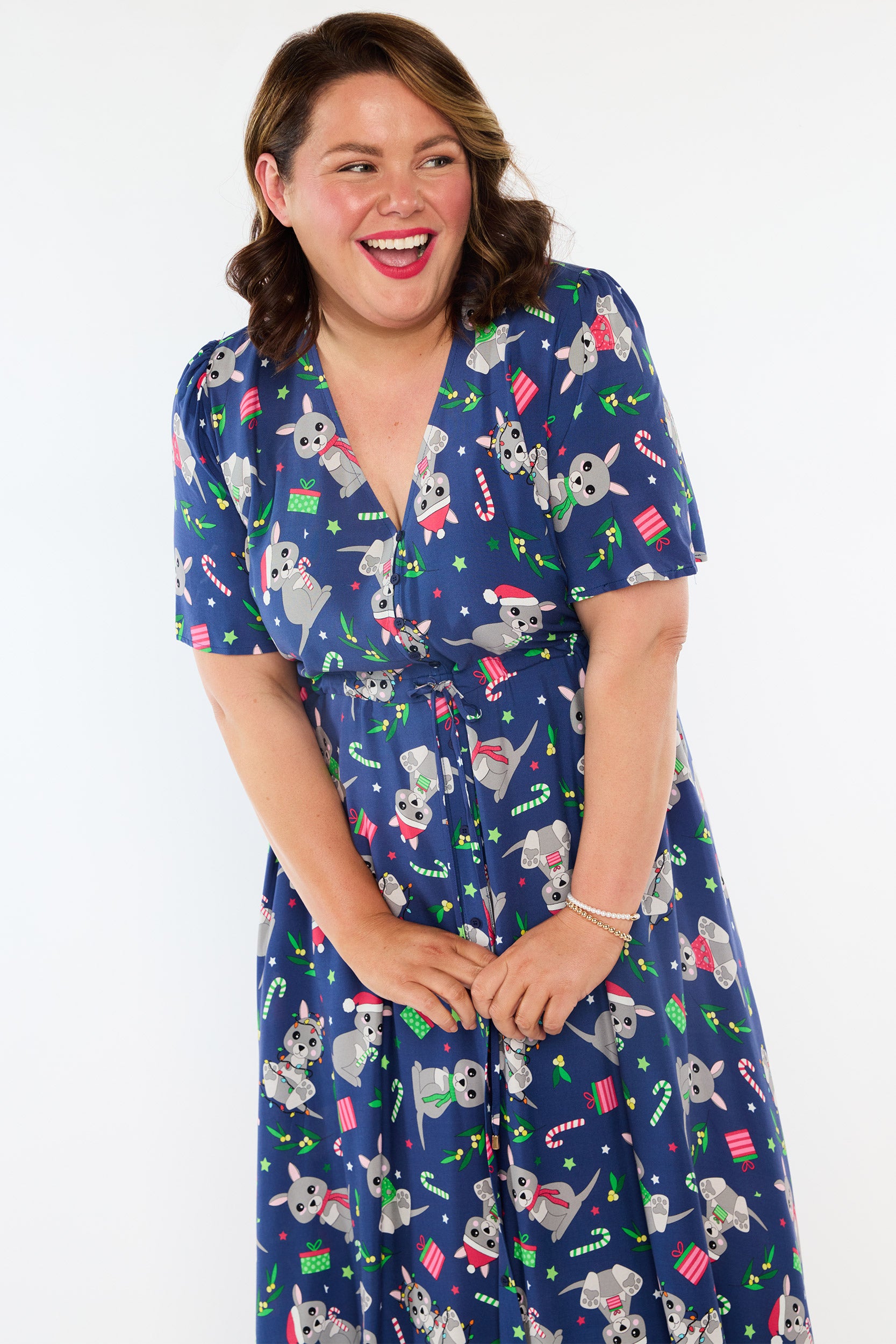 Michelle Kangaroo Christmas Dress (Pre-Order)