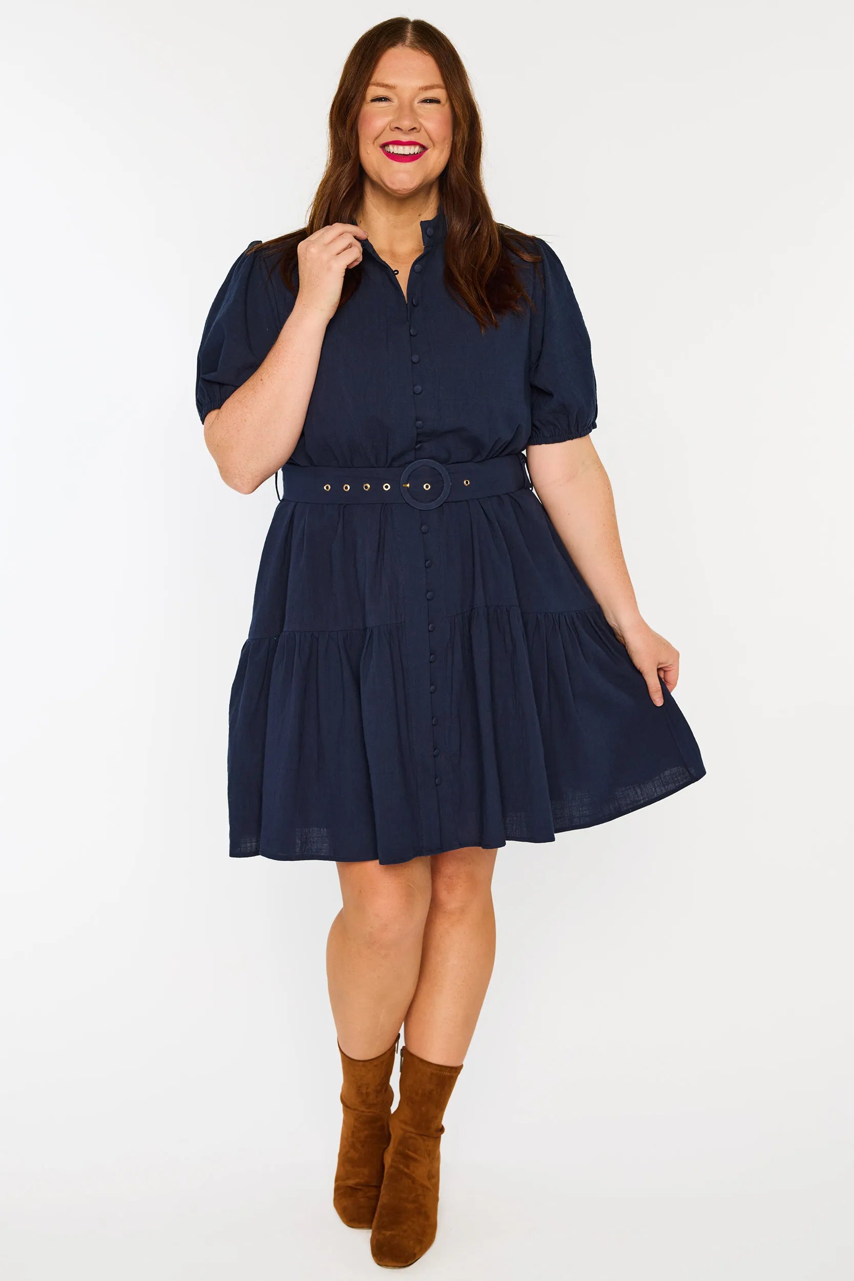 Katie Navy Dress – Navy mini dress