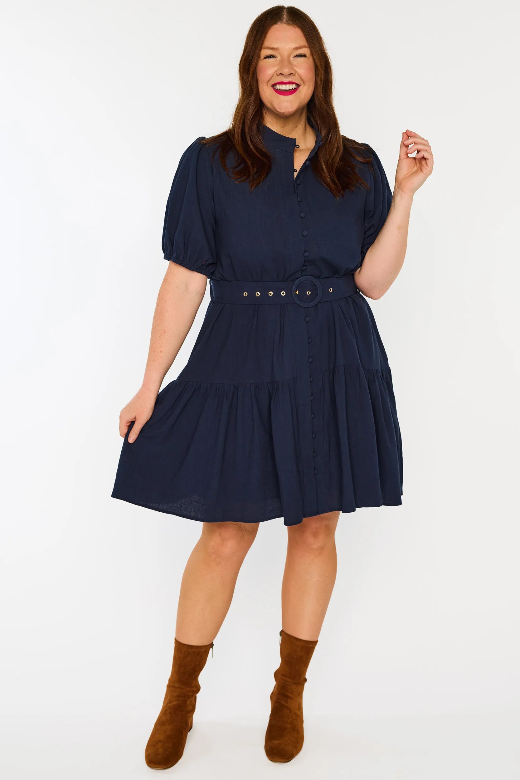 Katie Navy Dress – Navy mini dress