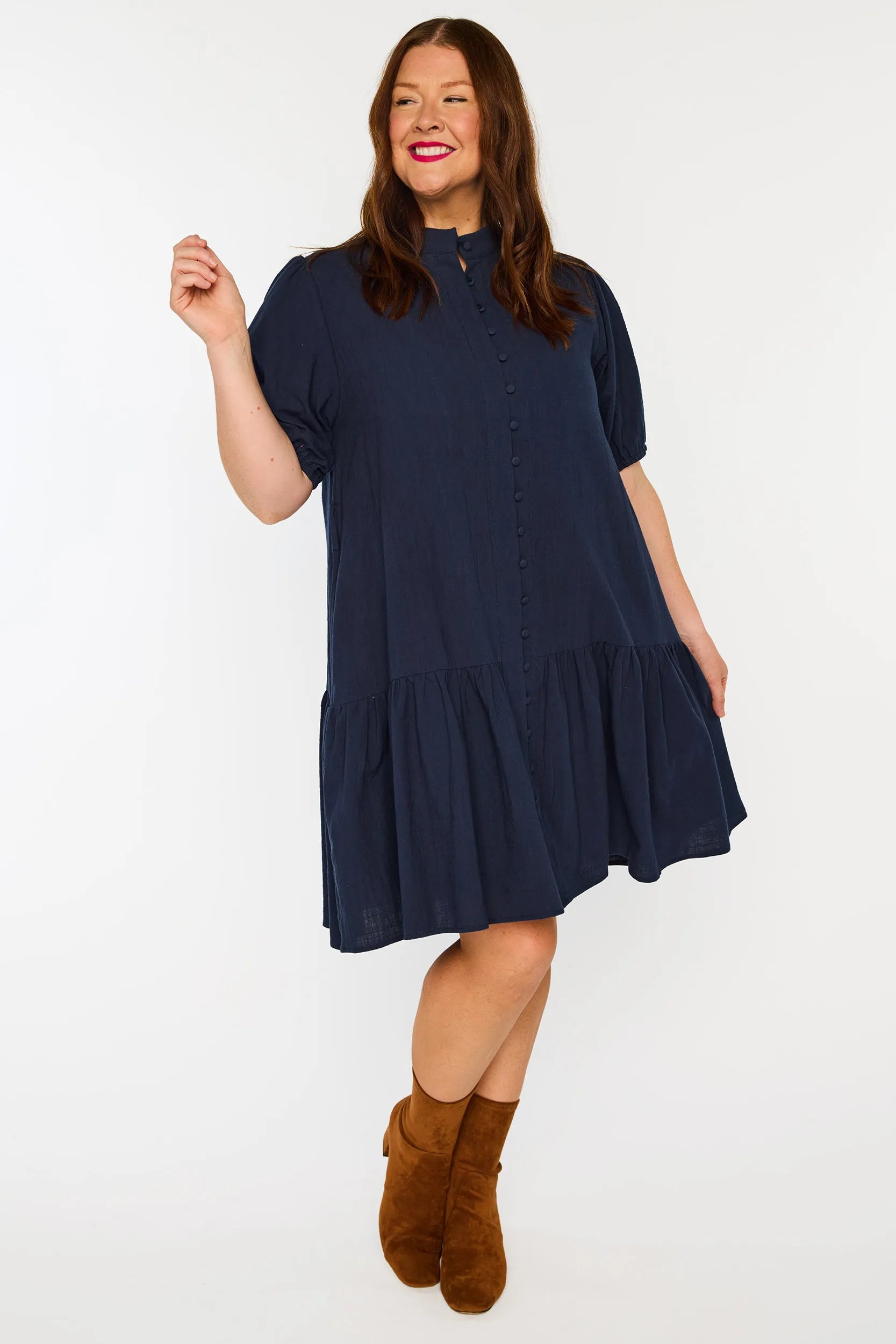 Katie Navy Dress – Navy mini dress