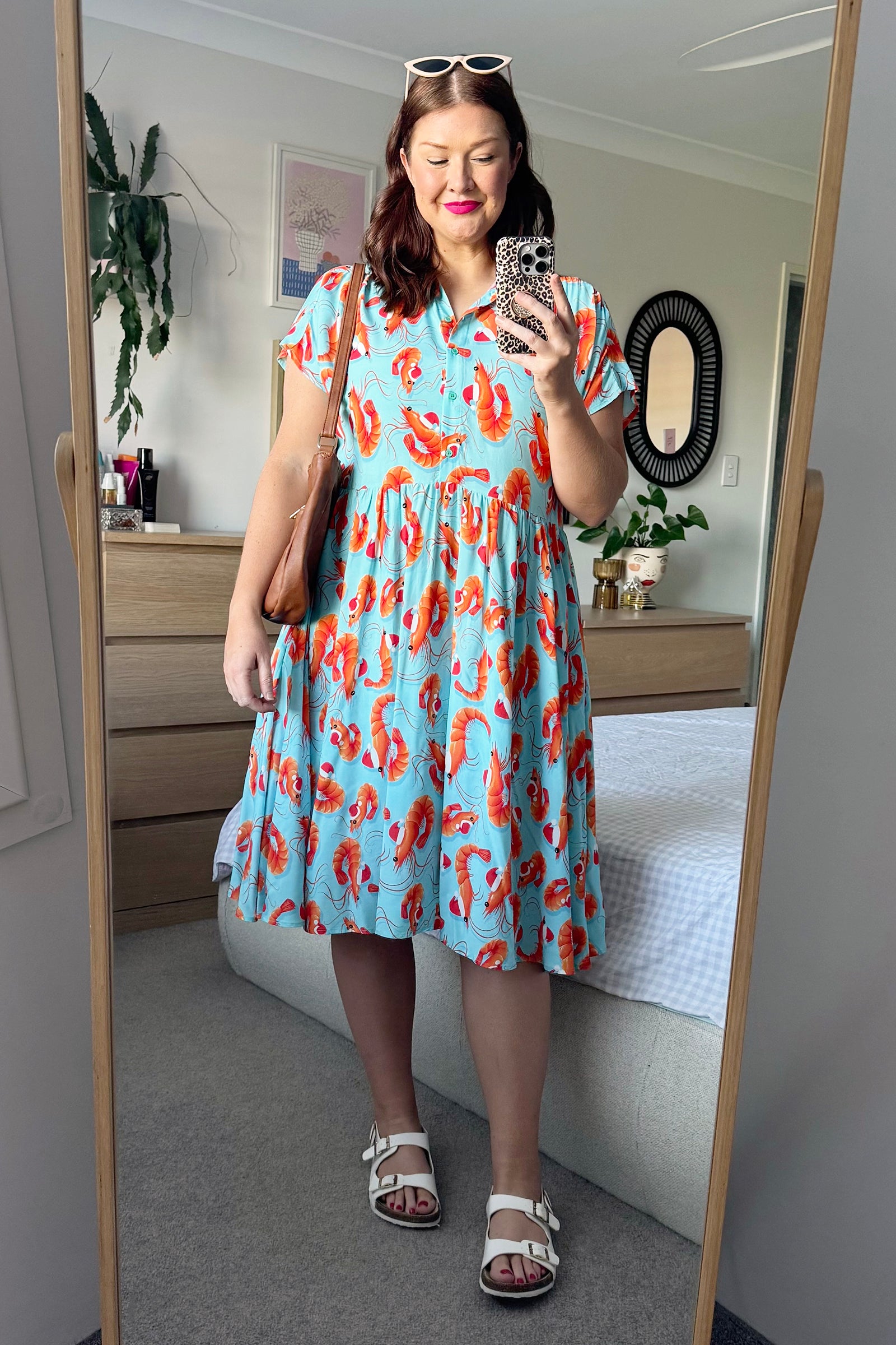 Kimba Christmas Prawns Dress (Pre-Order)