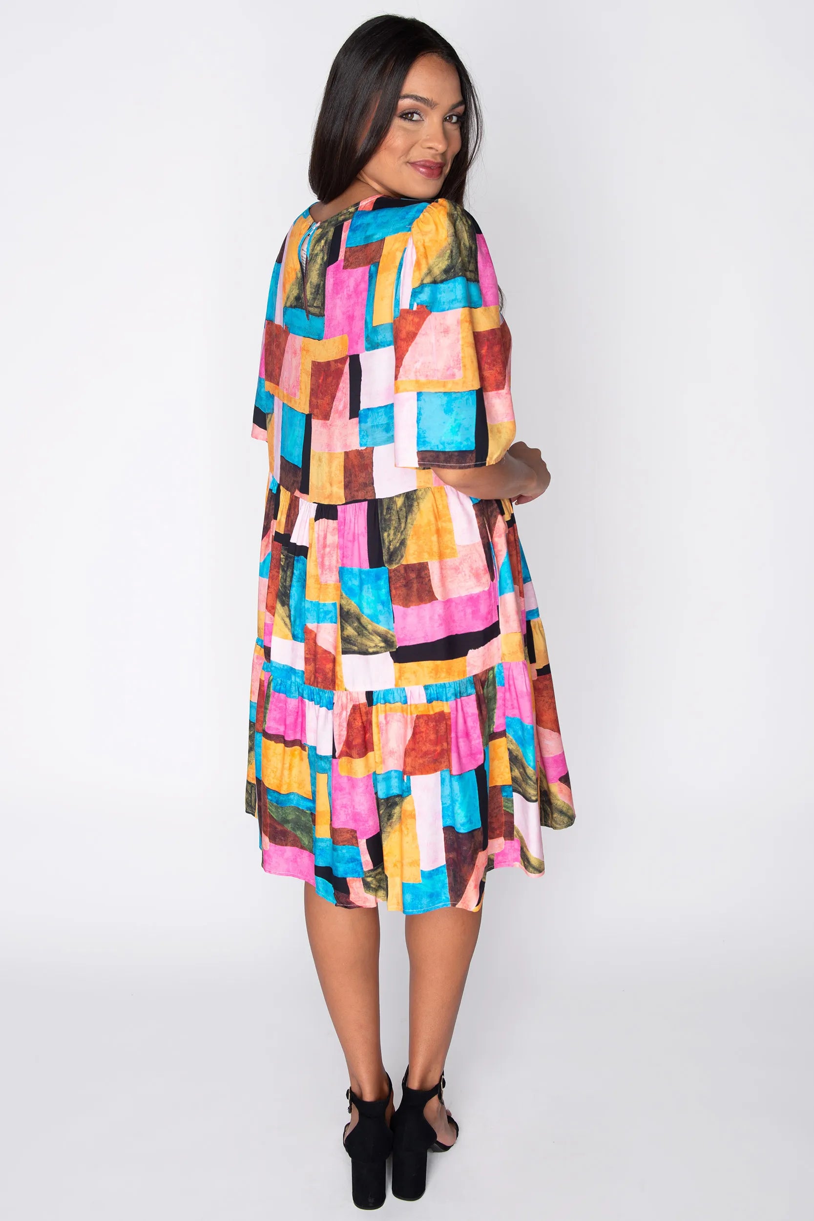 Izzie Geo Pop Dress – Geo Pop mini dress