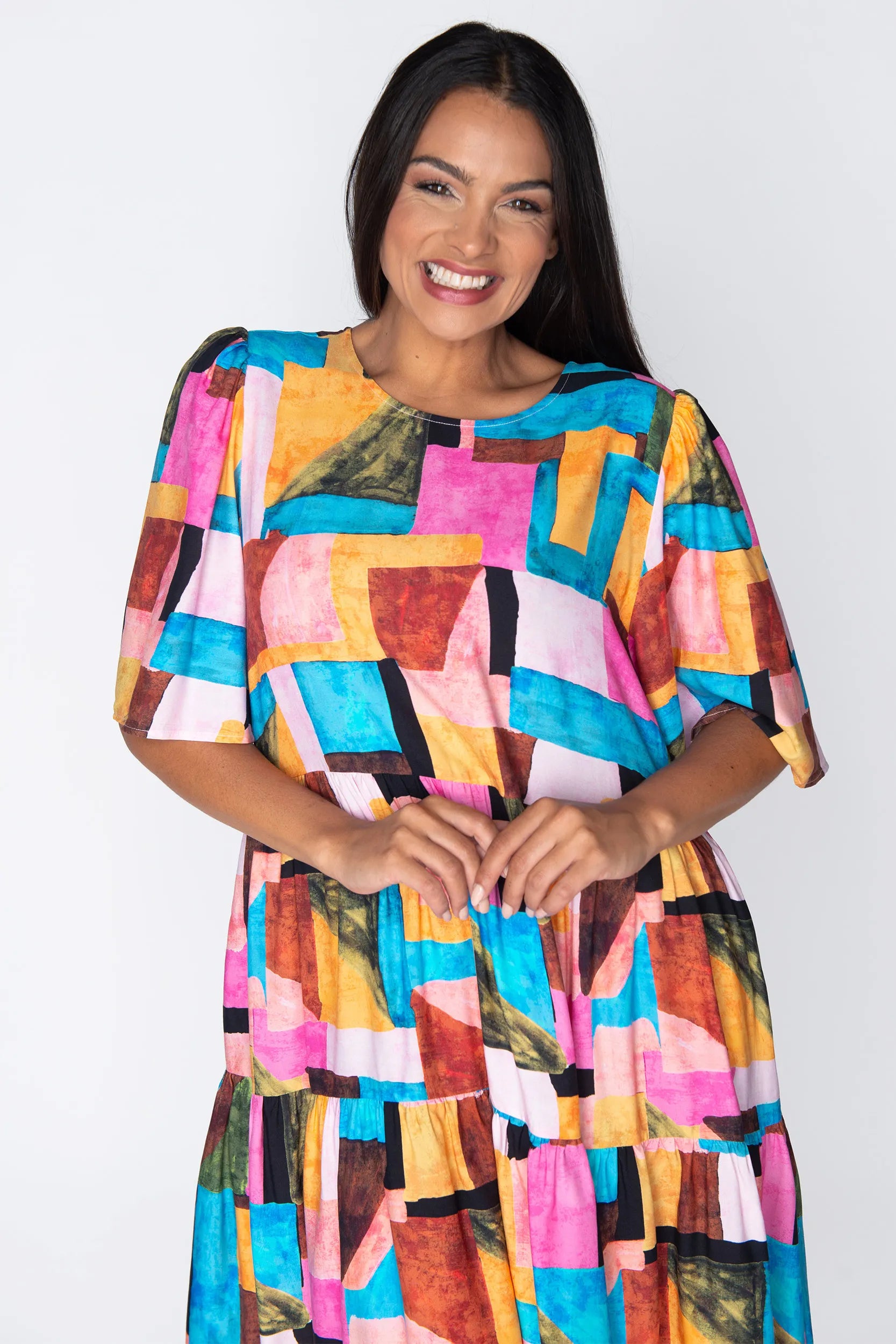 Izzie Geo Pop Dress – Geo Pop mini dress