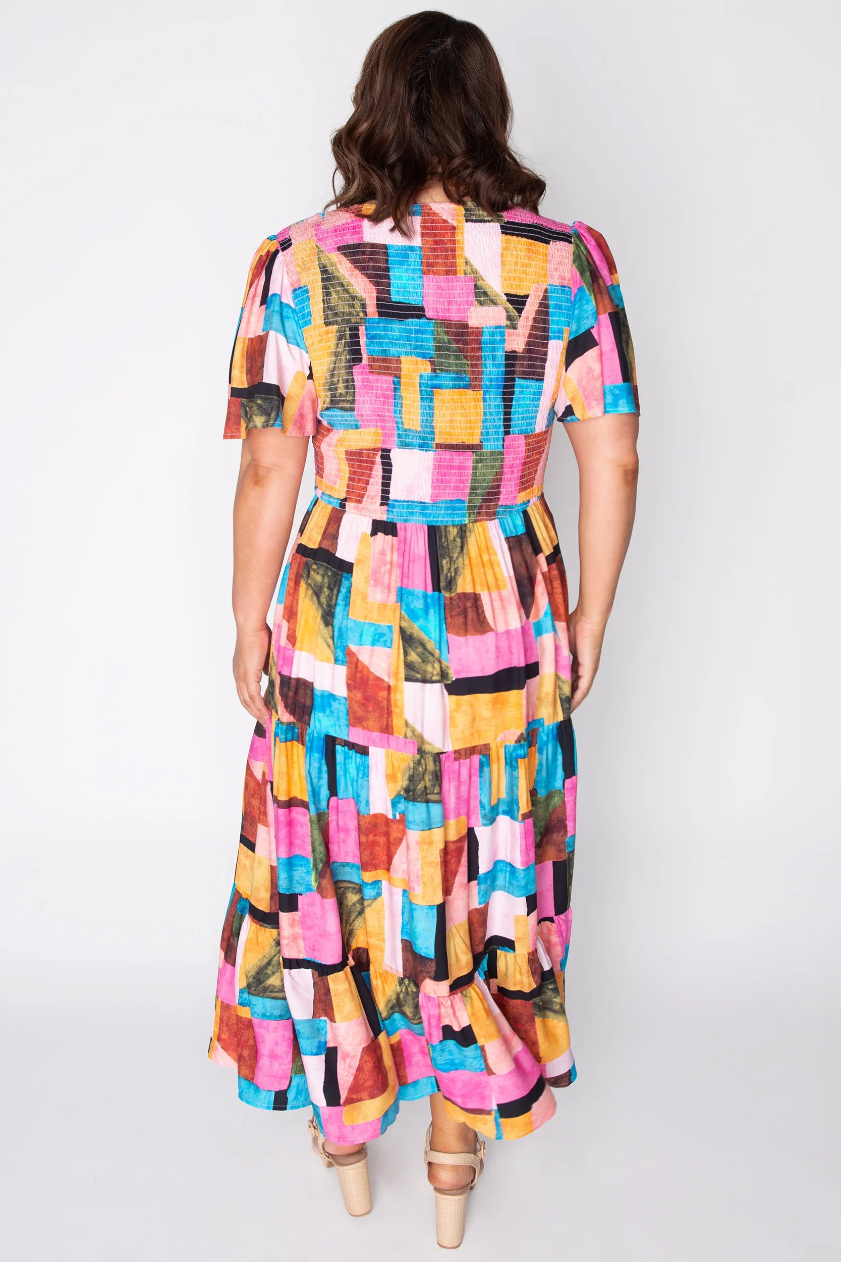 Lynette Geo Pop Dress – Geo Pop maxi dress