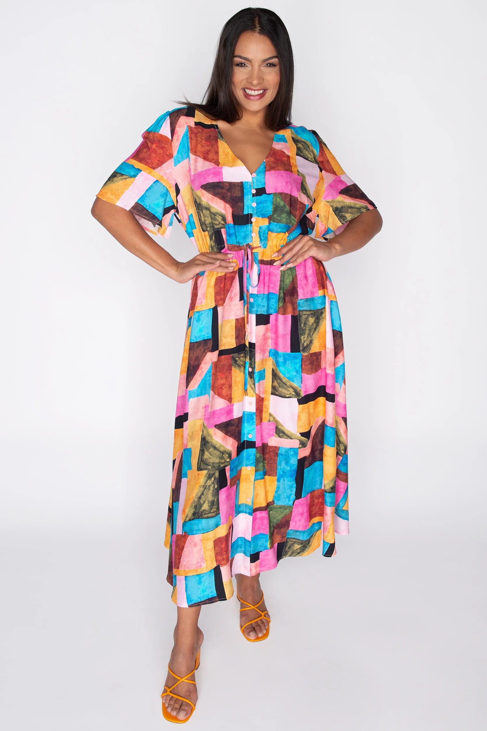 Michelle Geo Pop Dress