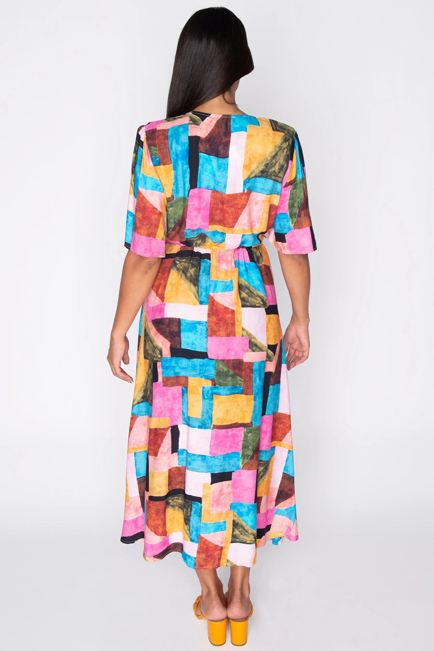 Michelle Geo Pop Dress – Geo Pop midi dress