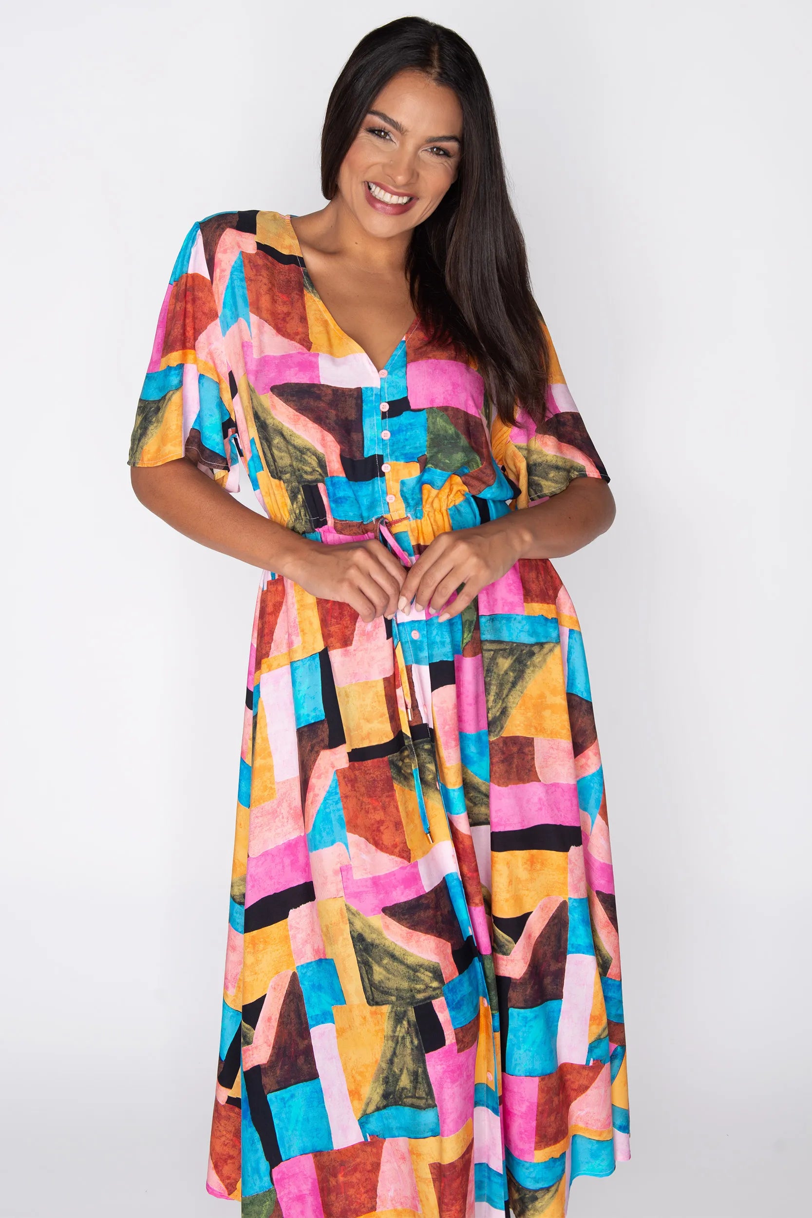 Michelle Geo Pop Dress