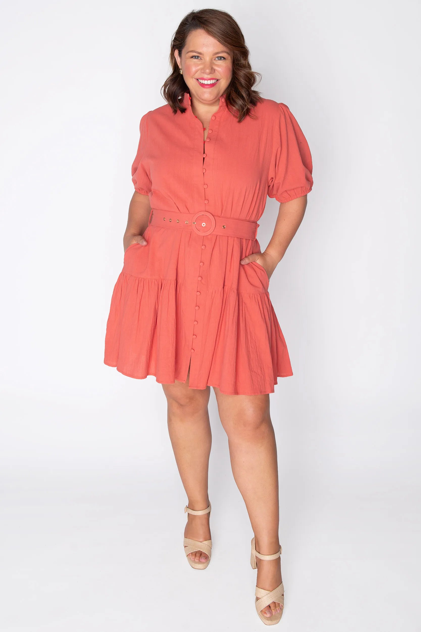 Katie Rust Dress – Rust mini dress