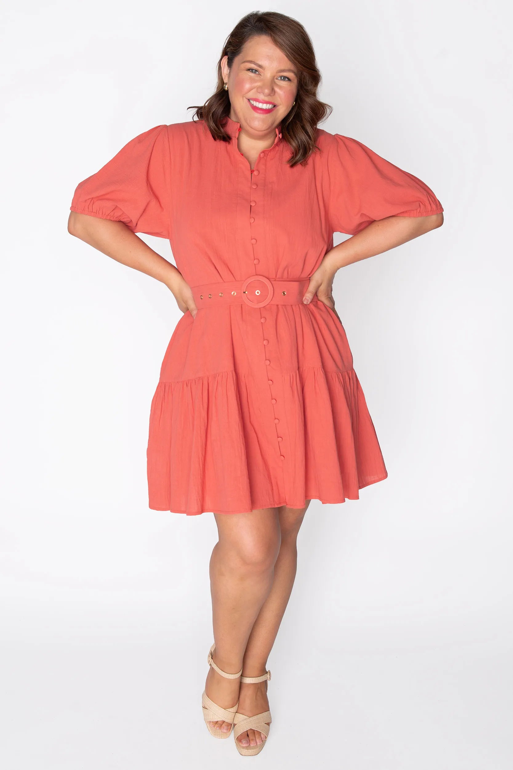 Katie Rust Dress – Rust mini dress