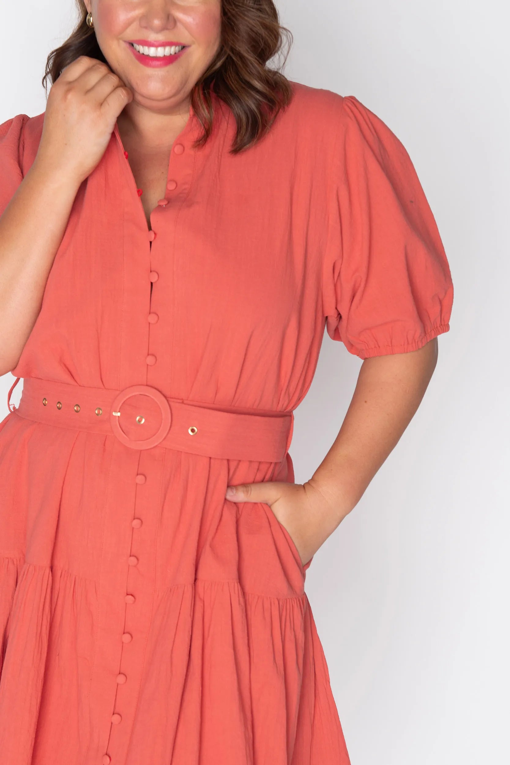 Katie Rust Dress – Rust mini dress