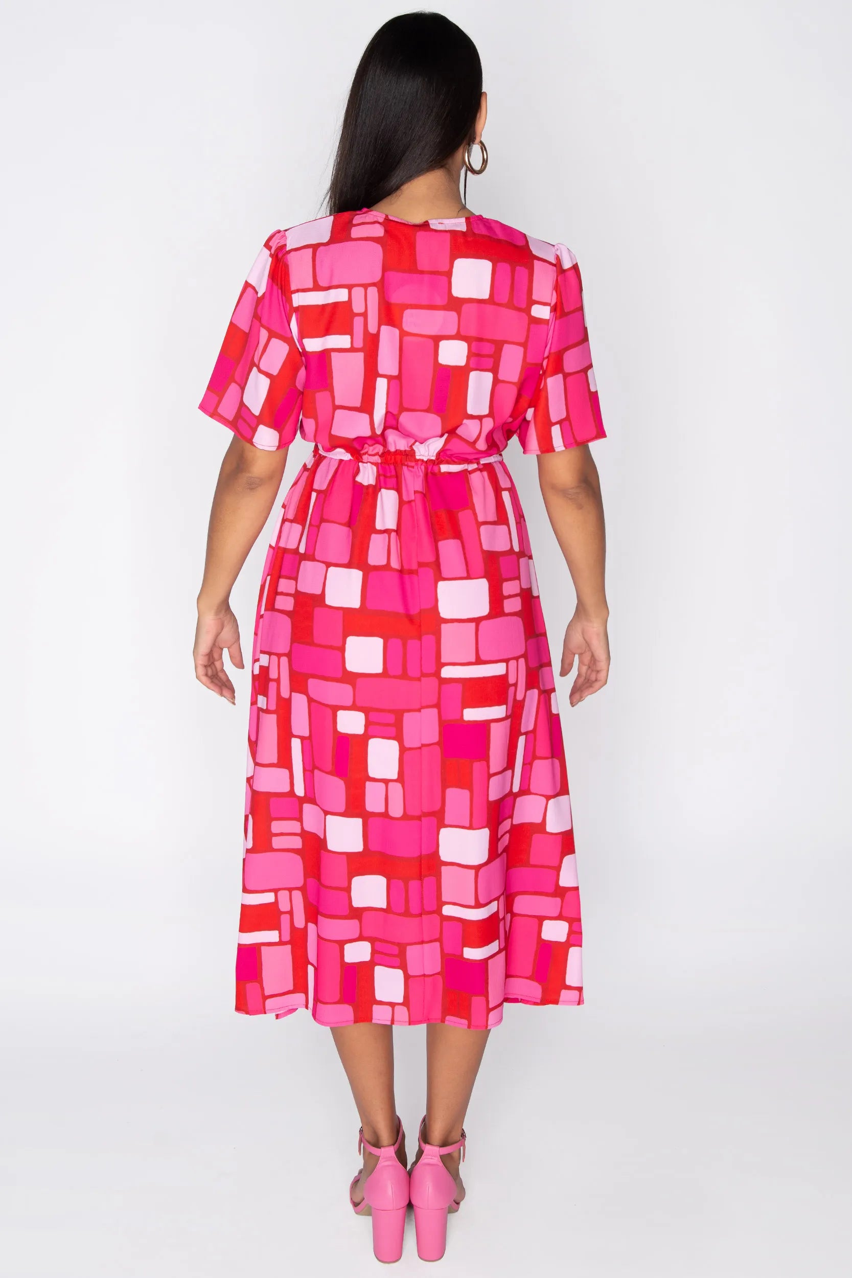 Marley Pink Kendall Lane Dress – Pink Kendall Lane midi dress