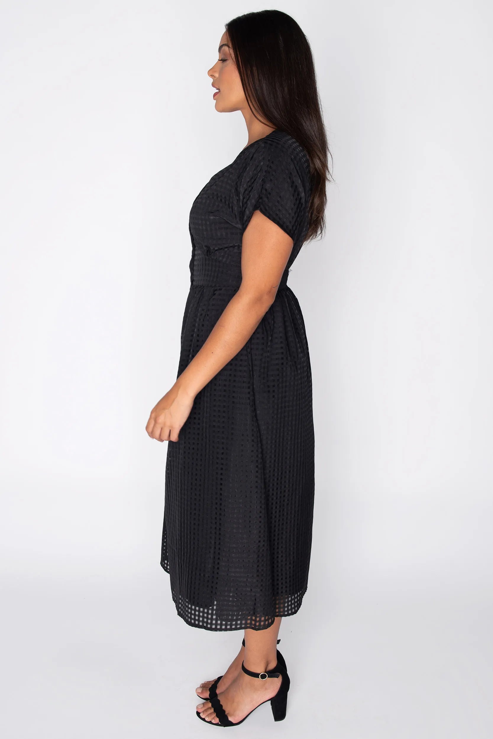 Ryder Black Dress – Black midi dress