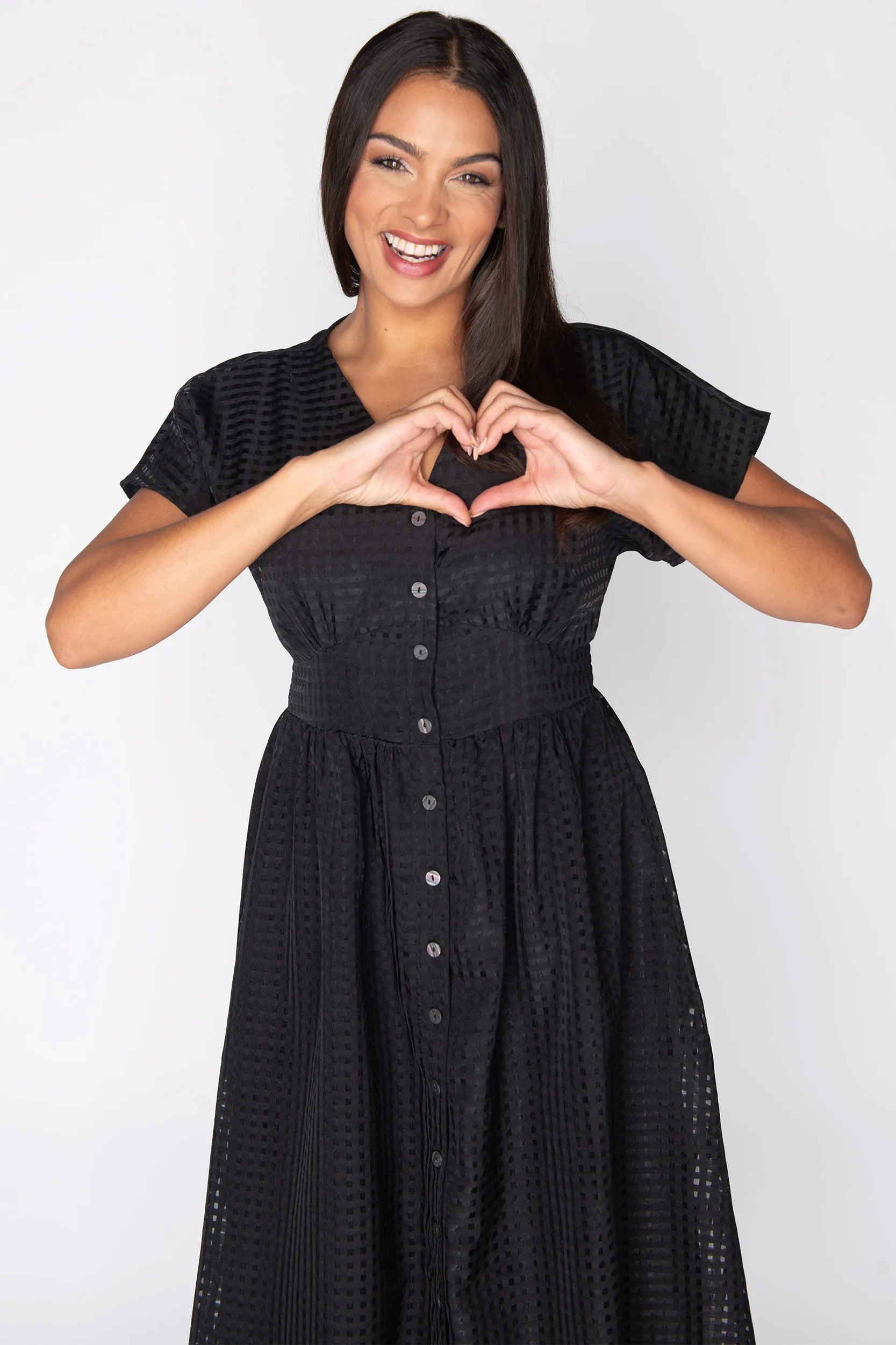 Ryder Black Dress – Black midi dress