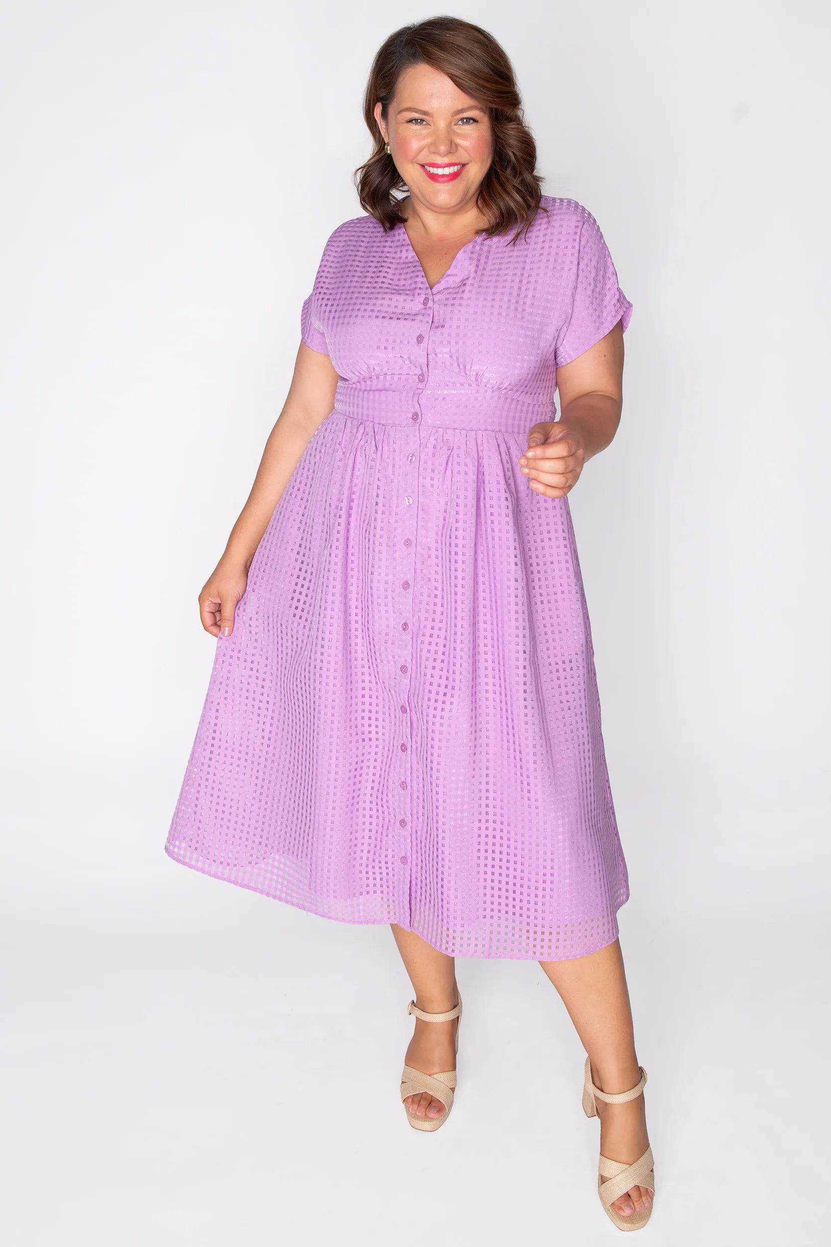 Ryder Lilac Dress – Lilac midi dress