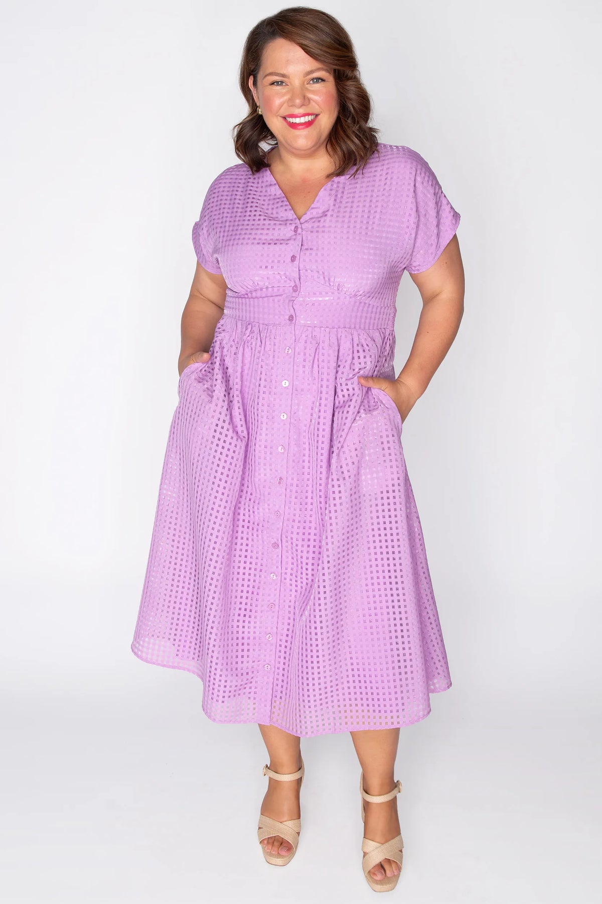 Ryder Lilac Dress – Lilac midi dress