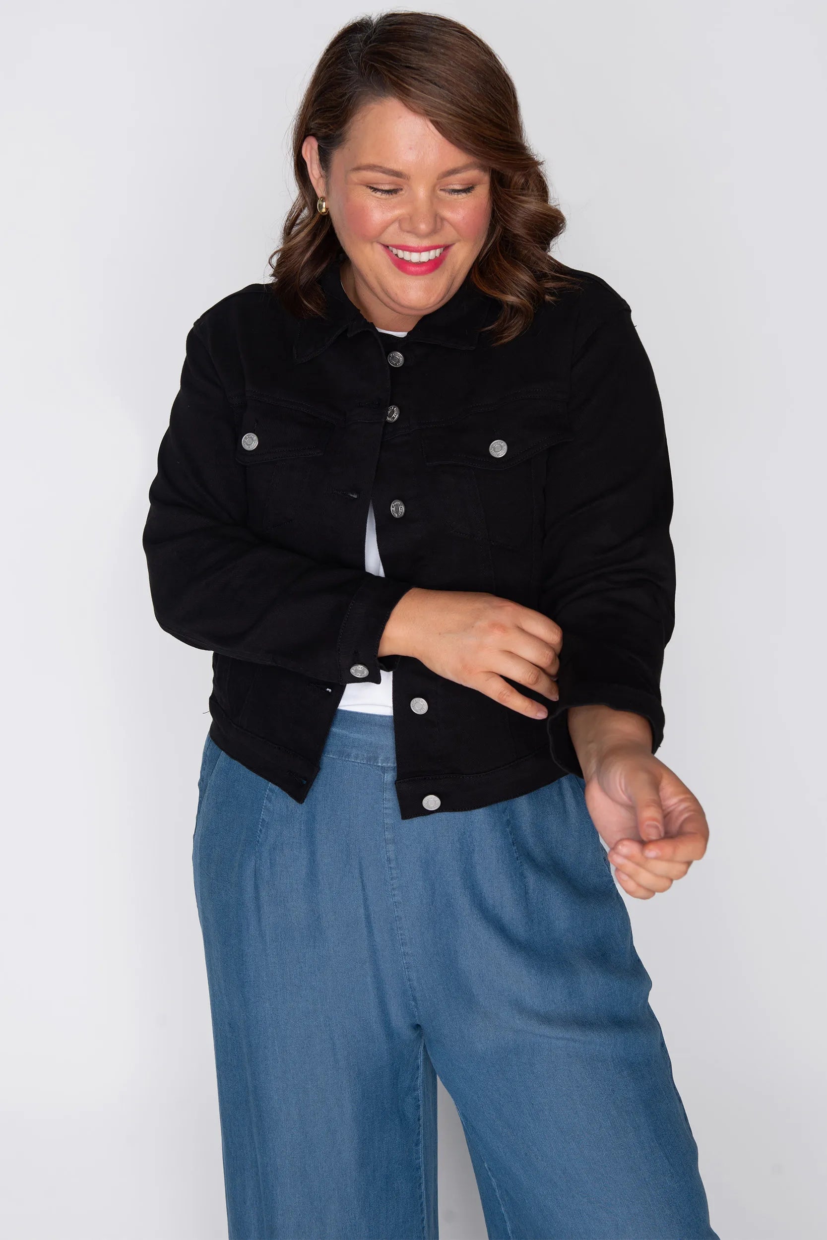 Tigerlily Black Jacket – Black denim jacket