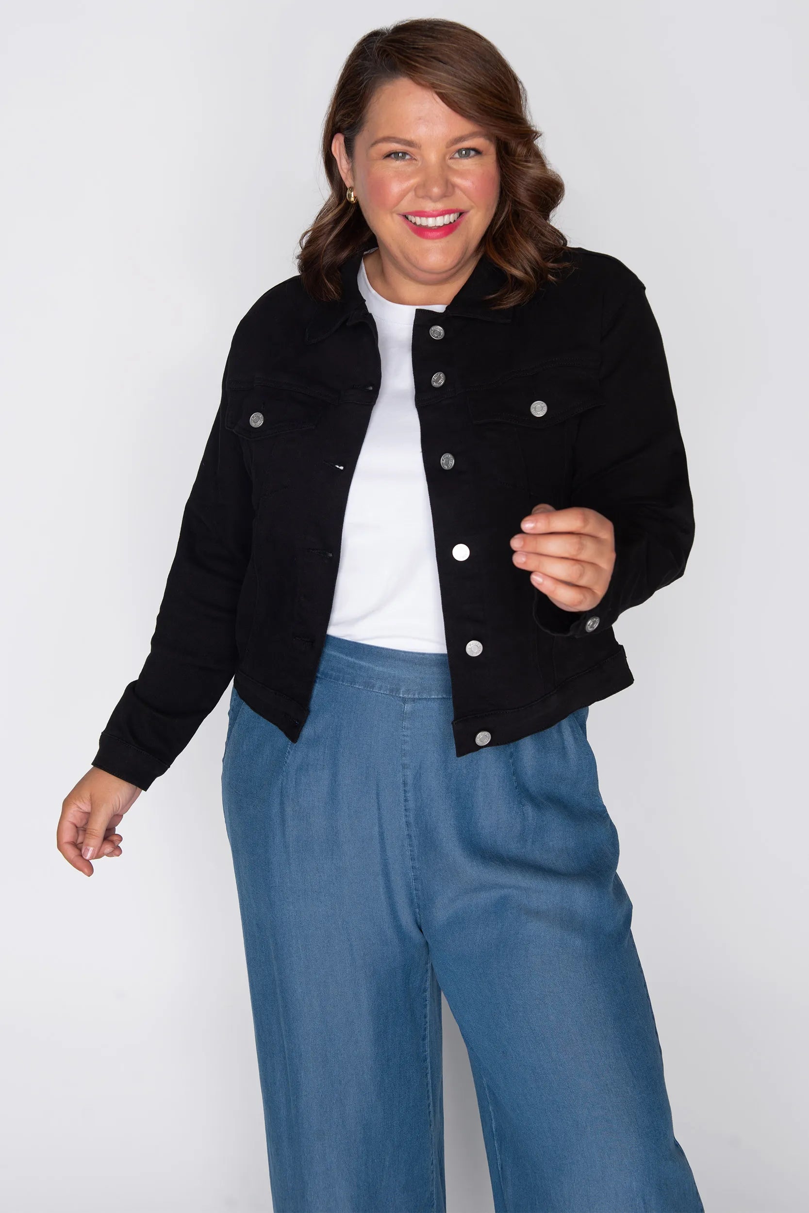 Tigerlily Black Jacket – Black denim jacket