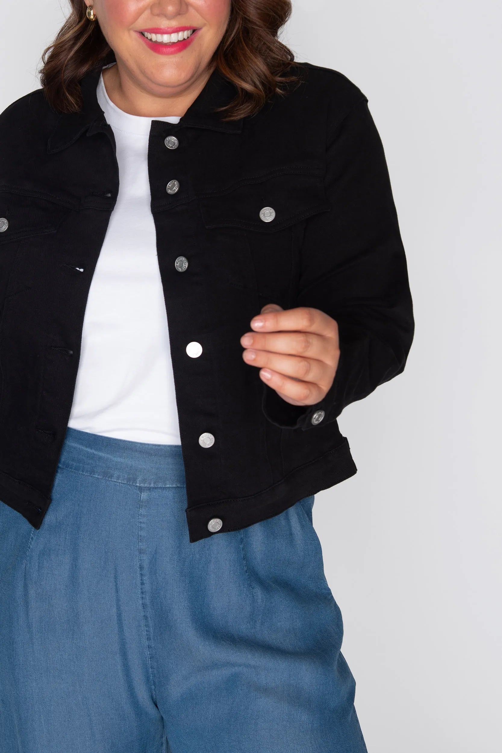 Tigerlily Black Jacket – Black denim jacket
